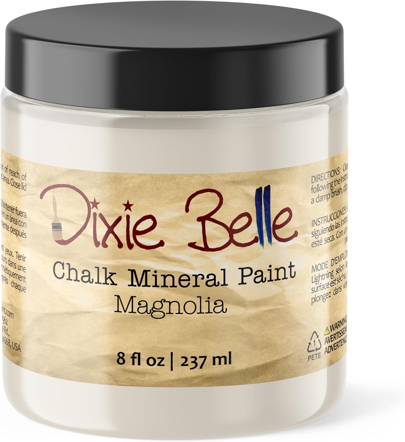 Dixie Belle Paint Company Chalk Finish Furniture Paint – Magnolia (8oz) – Matte Chic Chalk Mineral DIY Furniture Paint