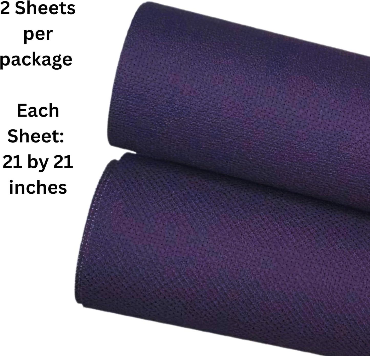 2 Sheets of Navy Blue 14 Count Aida Cloth – 21 x 21 Inch Pre-Cut Fabric Squares – Cross Stitch Fabric – 100% Cotton – Ideal for Needlework & Embroidery – The Knotty Unicorn