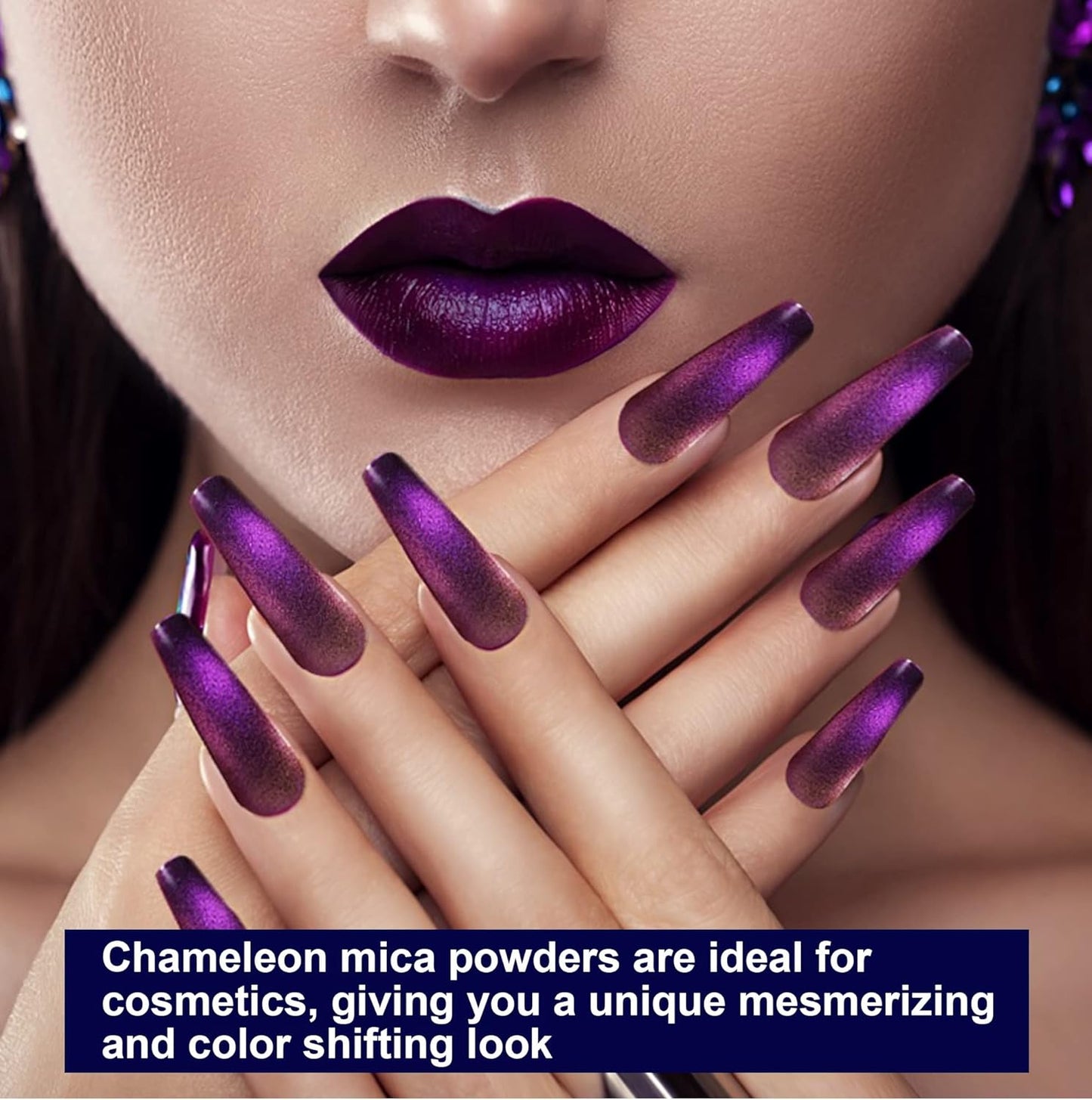 BALTIC DAY - Chameleon Mica Powder, 8 Jars of Color Shift Mica Set - Epoxy Resin Color Pigment - Chameleon Powder Glitter - Holographic Mica Powder for Resin