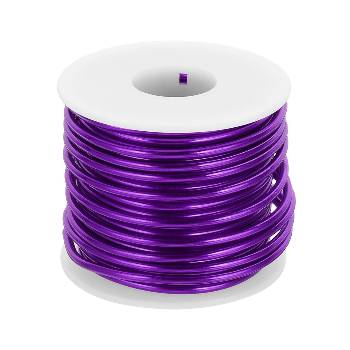MECCANIXITY 9 Gauge Anodized Aluminum Craft Wire Bendable Bonsai Training Wire 56 Feet 3mm for Sculpting Crafts Wreath Floral Beading Jewelry Making, Purple