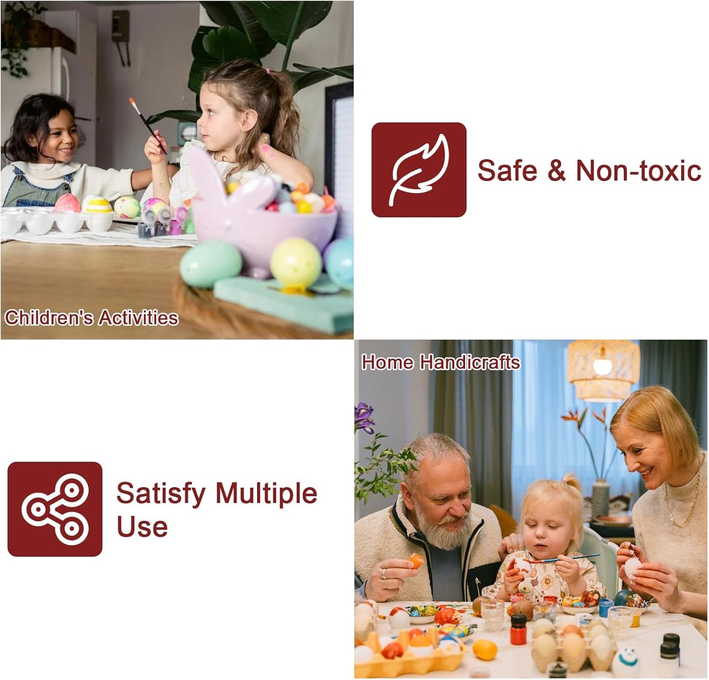 Ceya Bulk Chunky Glitter 6 Assorted Colors, 4.23OZ Each Jar Crafts Christmas Glitter, 1/24” Medium Size Nail Sequins for School Classroom Art,DIY Craft Slime Poster Card,Red,Blue,Silver,Gold,Green,Mix