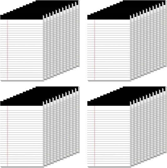 5" x 8" Note Pads 48 Pack of Legal Pads 30 Sheets Notepad College Ruled Small Writing Pads Perforated Pages Paper Pads 80GSM Heavyweight Paper Note Pads for Home, Office, or School