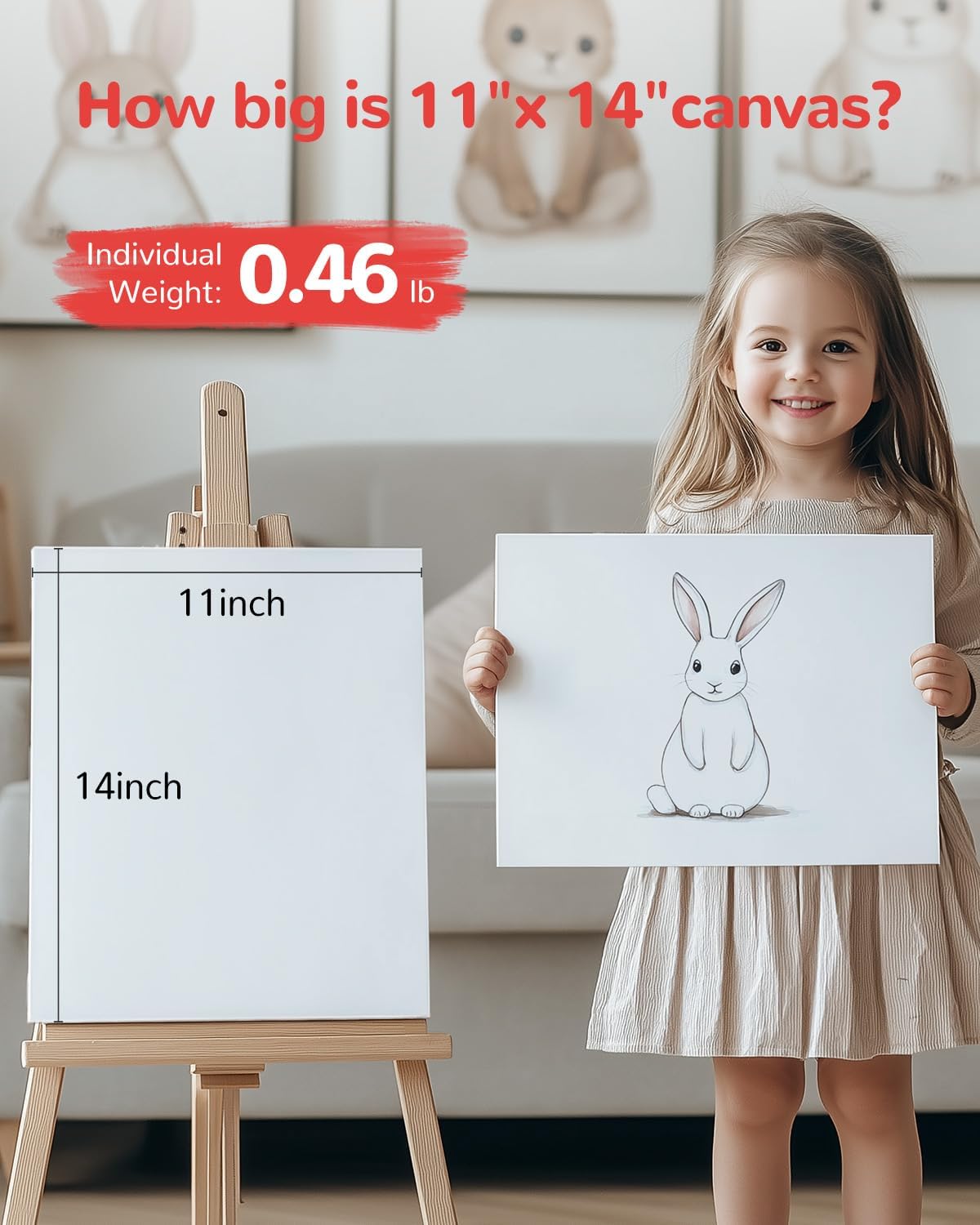 Canvas Boards for Painting 48 Pack 11x14 Inch Blank Canvas Panels, 100% Cotton Art Supplies for Acrylics Oil Watercolor Tempera Paints