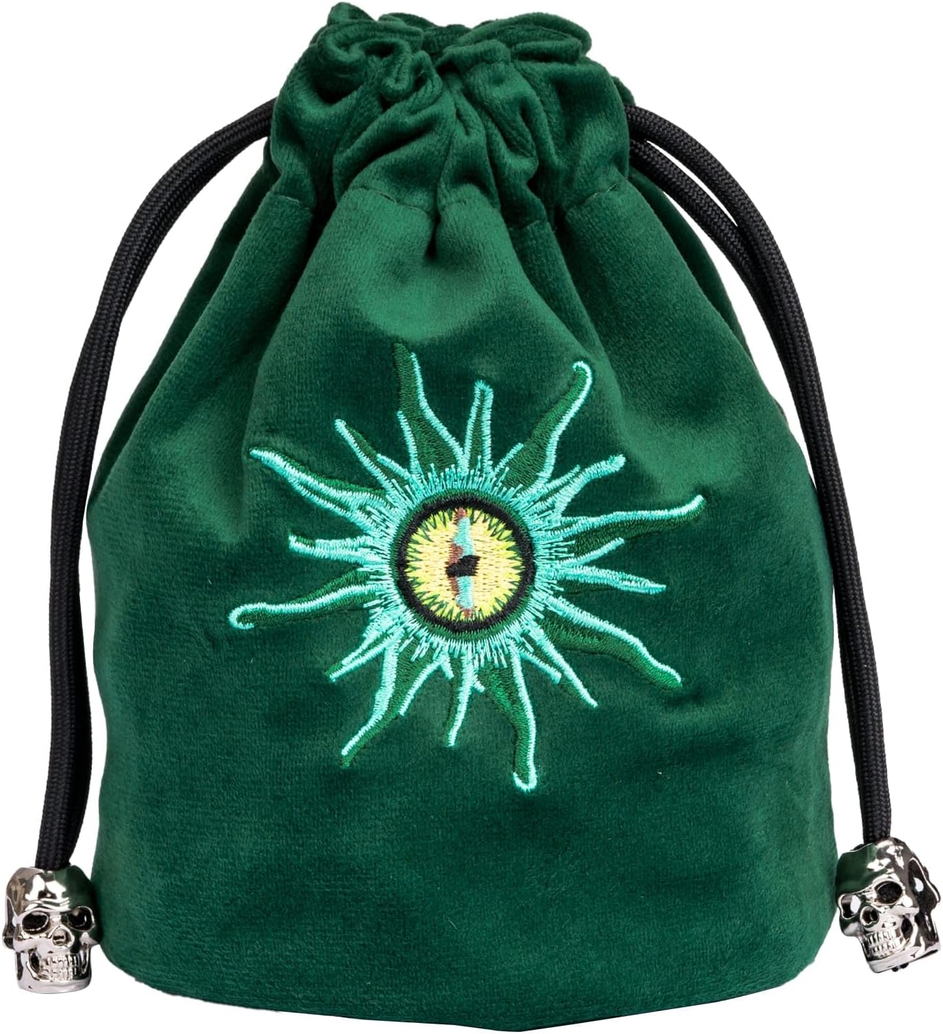 Green Large Dice Bag D&D Cute Storage Bag for Role Playing Games Tabletop Games - Capacity 100+ Polyhedral Dice
