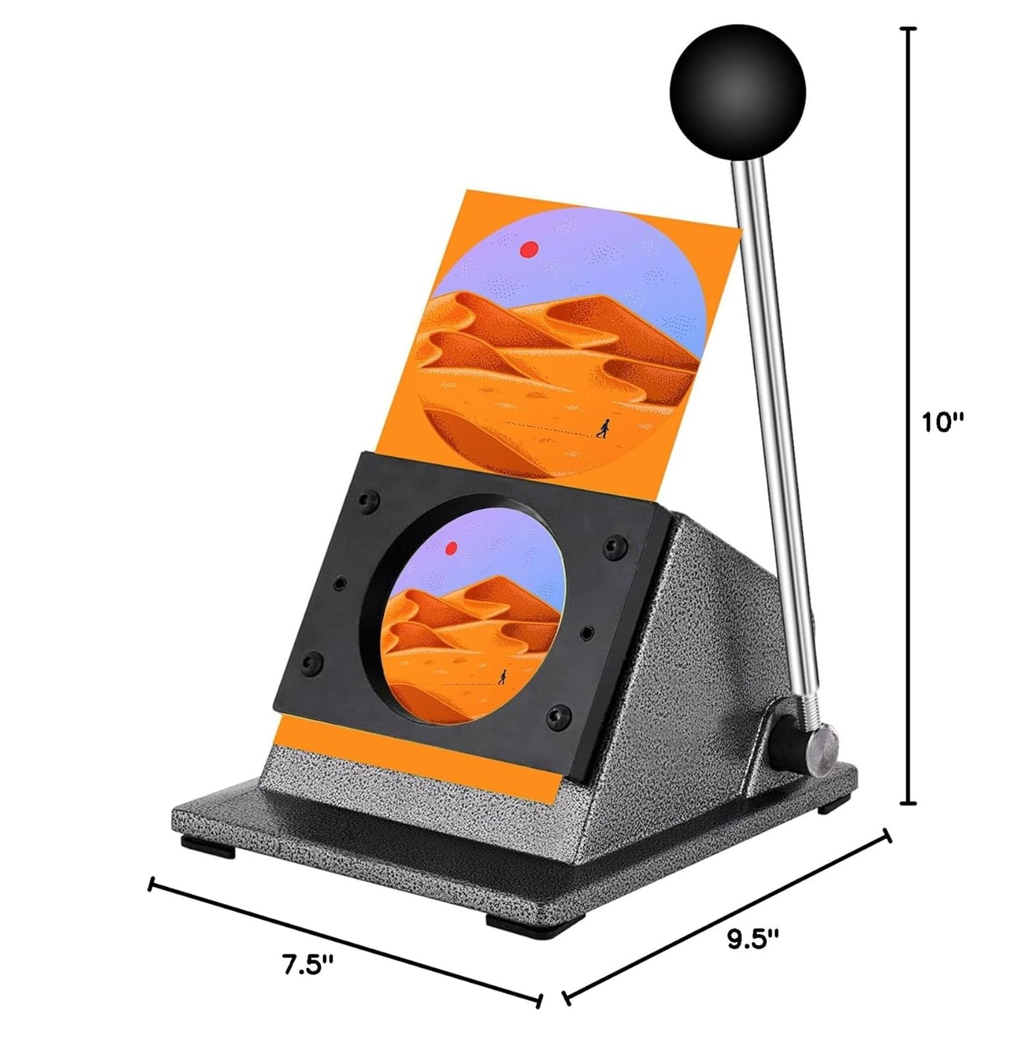 1.26"/32mm Button Paper Cutter 1.73"/44mm Circle Cutter Paper Puncher Precise Graphic Punch Die Cutter Cuts for Making 1.26-inch/32mm Buttons