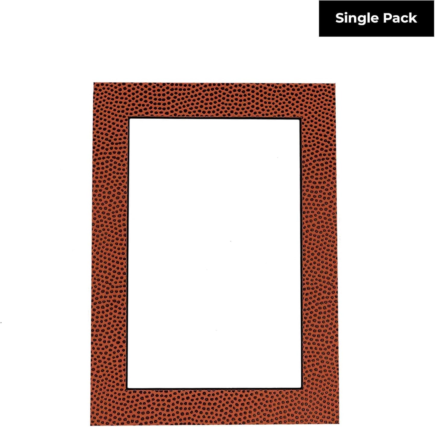 11x14 Mat Bevel Cut for 8.5x11 Photos - Acid Free Football Texture Precut Matboard With Backing Board and Crystal Clear, Self Seal Mat Bag - For Pictures, Framing - 4-ply Thickness