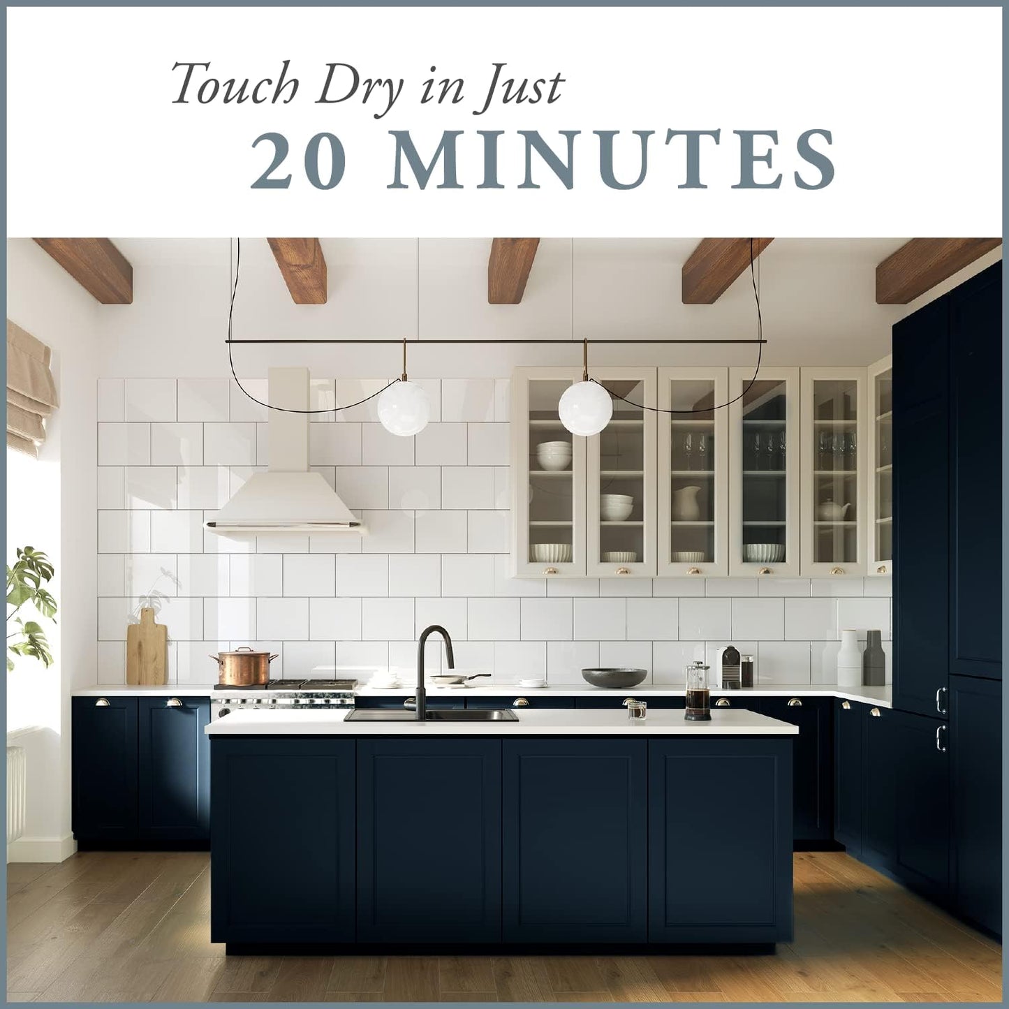 AMY HOWARD AT HOME Chalk-Based One Step Paint for Furniture, Cabinetry, Decor, Finish, and More | No Stripping, Sanding, or Priming | Dark Base | 32 Ounce | Midnight Dreams