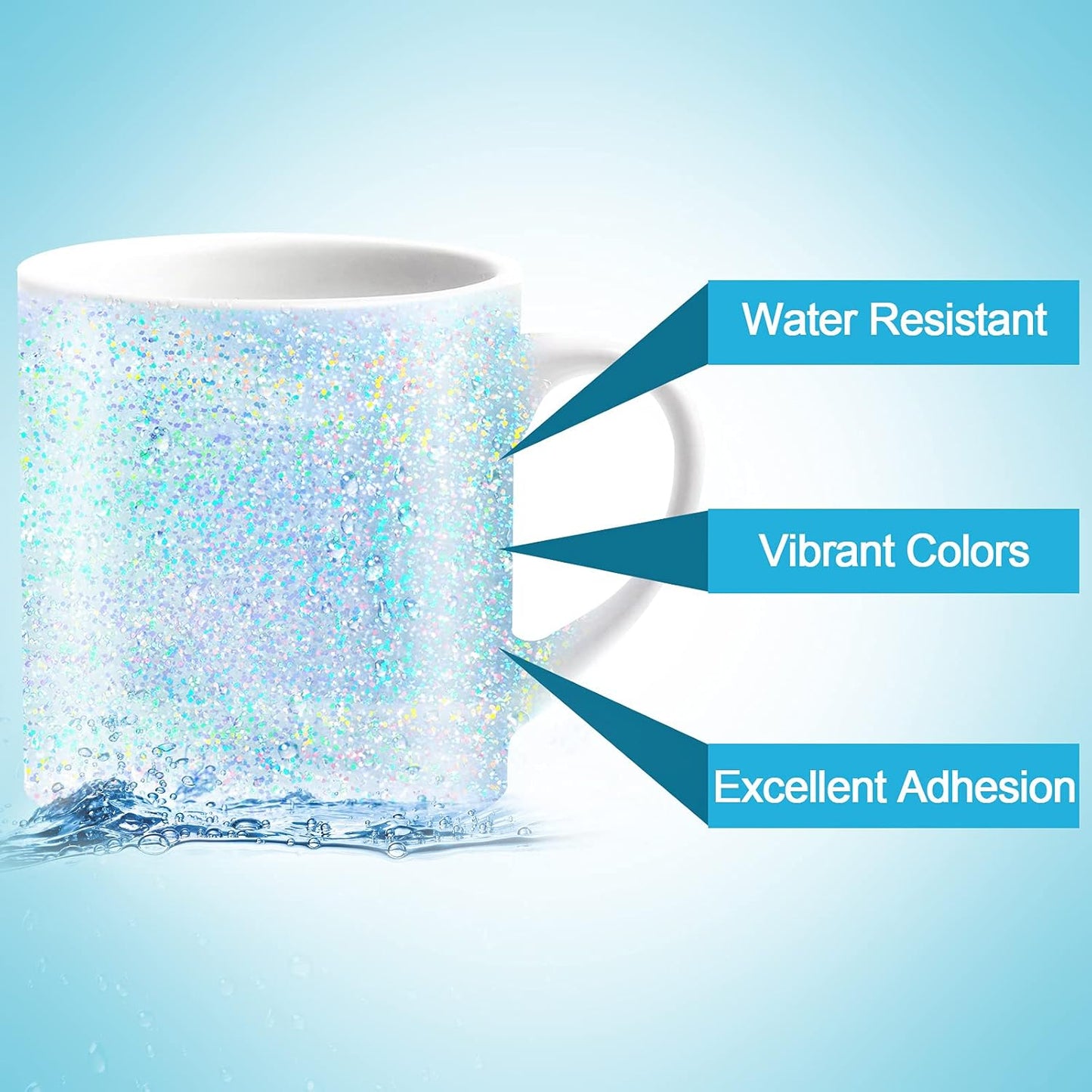 Outus 24 Sheets Holographic Sticker Paper Holographic Laminate Sheets Transparent Overlay Lamination Sticker Self Adhesive Vinyl Film A4 Size, 8.25 x 11.7 Inches(Spot Patterns)