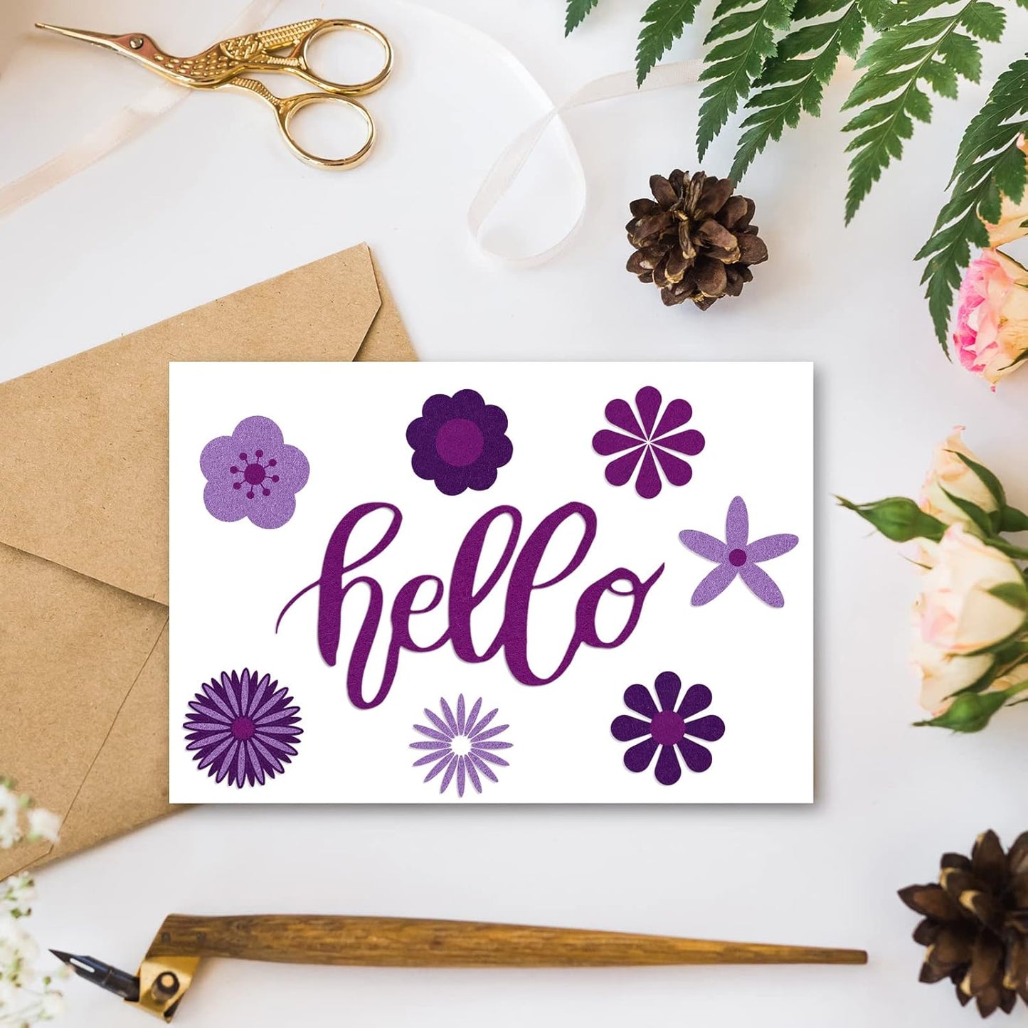 Whaline 18Pcs Felt Fabric Sheets Soft Thick Assorted Purple Craft Felt Pack for DIY Craft Sewing Patchwork Art Projects, 3 Colors, 7.9 x 11.8 Inch