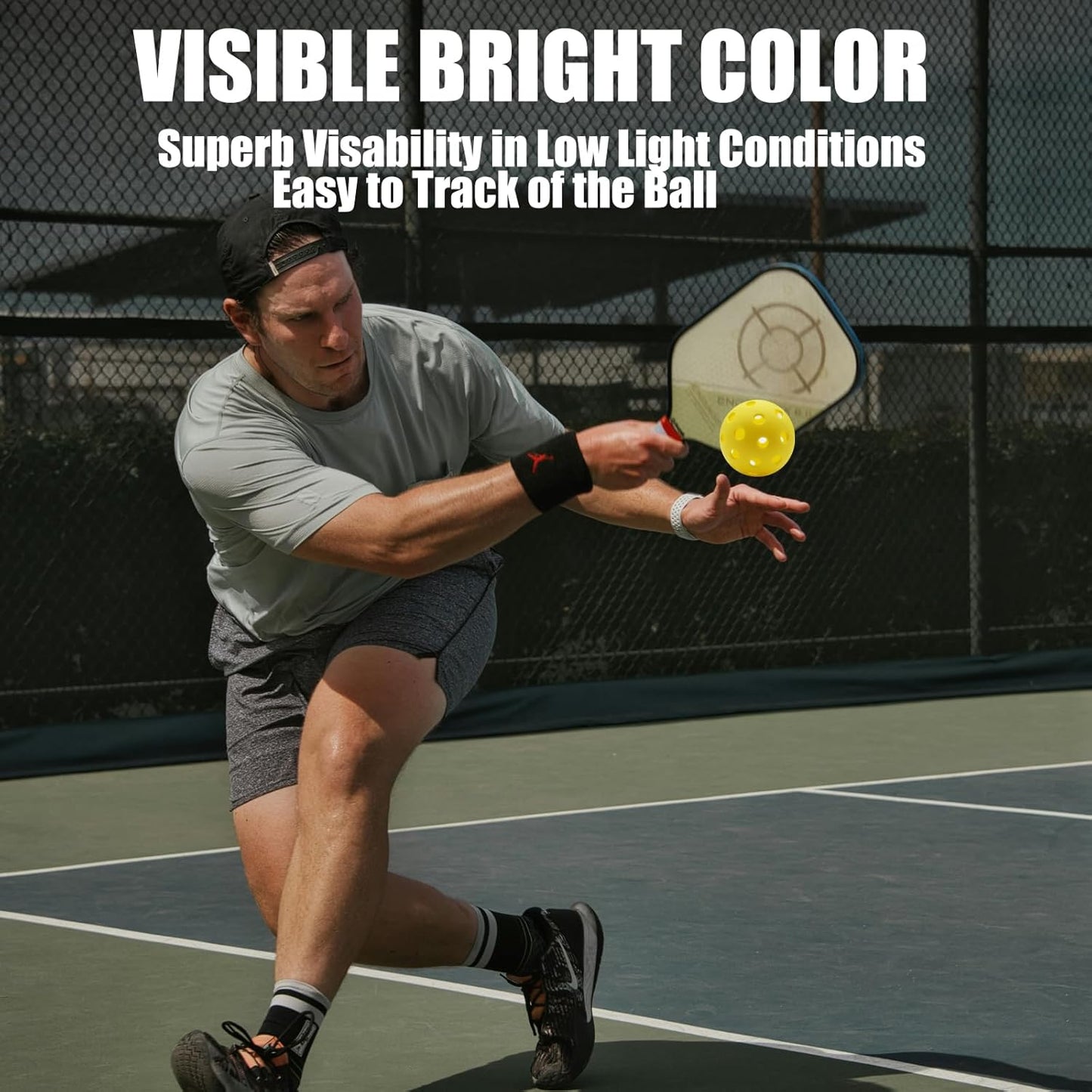 Magicorange Pickleball Balls, 20 Pack USAPA Approved Outdoor Pickleballs, High Elasticity & Durable Pickle Balls