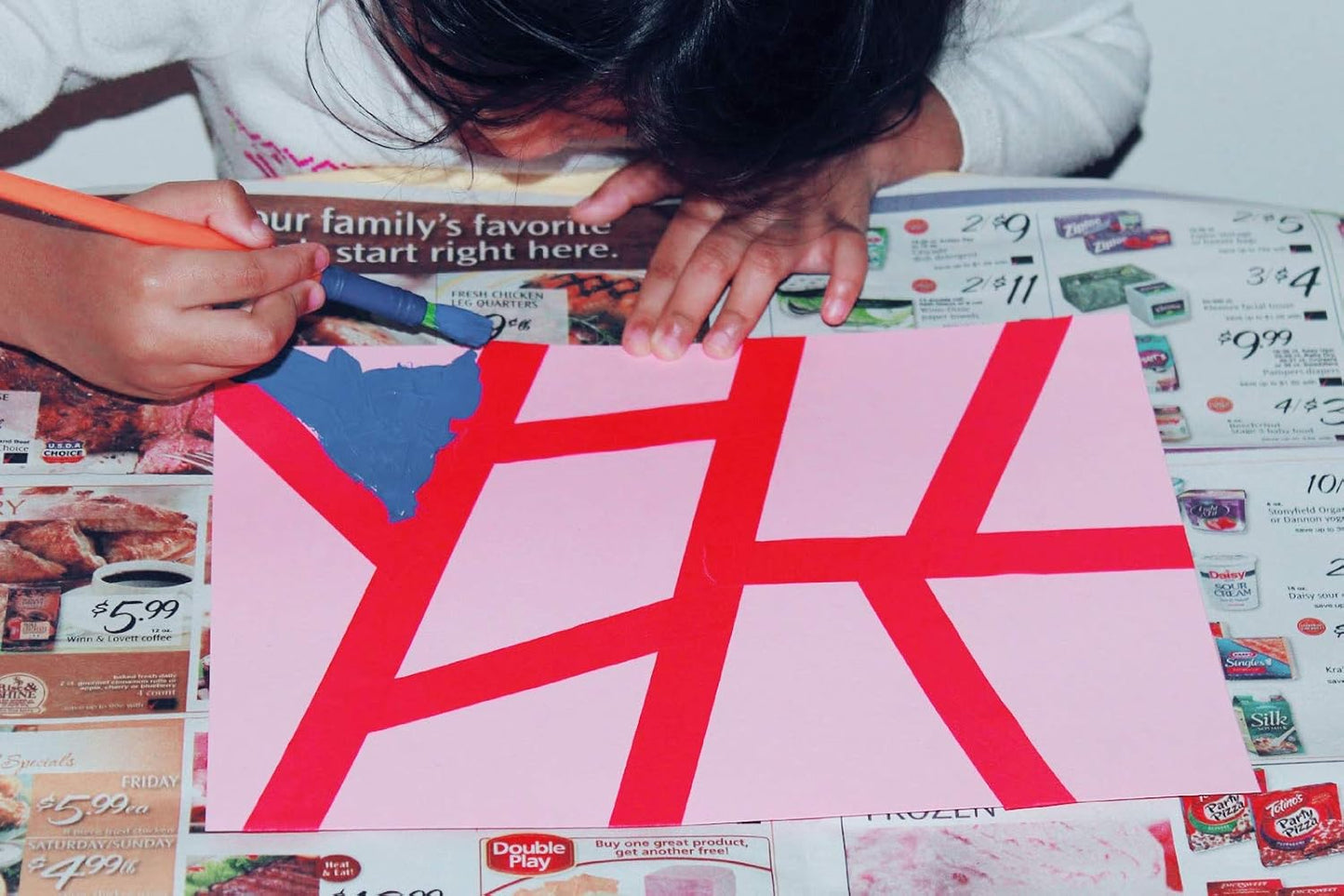 Painters Tape, 1" x 60 yd (120 Yards Total), 2 Rolls - Red Painting & Masking Tape - Multi Surface Use - 14 Day Clean Release Trim Edge Finishing Tape