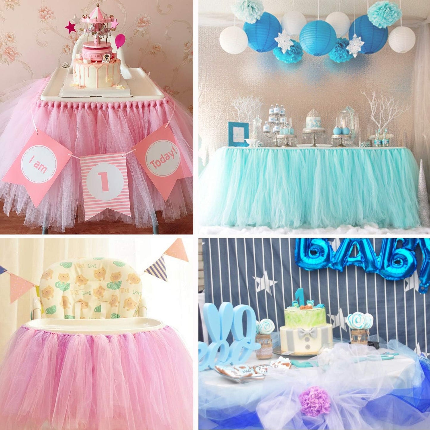 Crystal Organza Fabric Tulle - 16" by 50 Yards Sheer Fabric for Wedding Party Decoration Bridal Shower Tutu Roll Netting Spool Ribbon Wrapping (Light Pink)