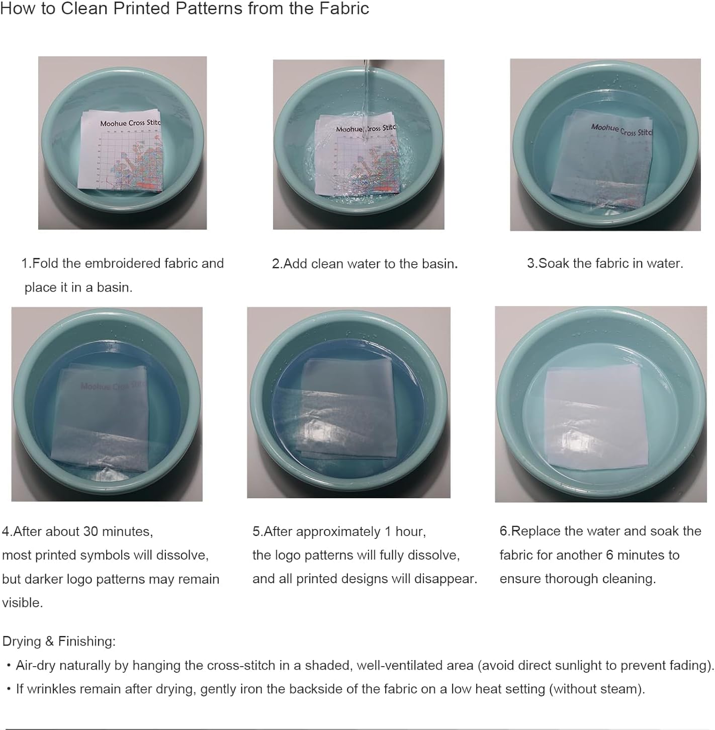 Moohue 14 ct Counted Cross Stitch Kits for Adults Flowers Cross Stitch Patterns Stamped Printed Cross Stitch Kits (Flowers 9)