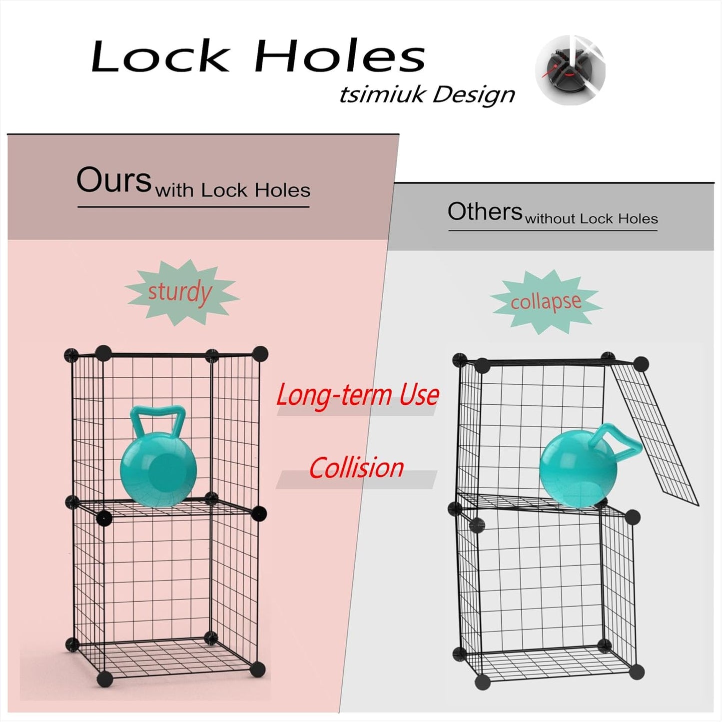 70Pcs Cube Wire Connector replacement for Cube Storage Modular Closet Organizer and Metal Grid Shelving or Pet Animal Playpen (Black)