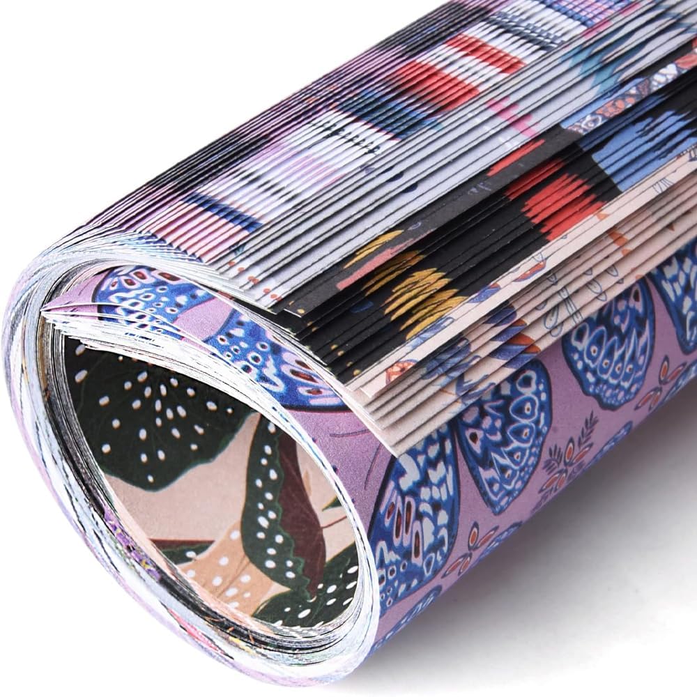 Origami Paper Kit 100 Sheets 6 Inch Square Double Sided Color 20 Vivid Colors for Hand Crafts Origami Paper Arts Creativity.Spring