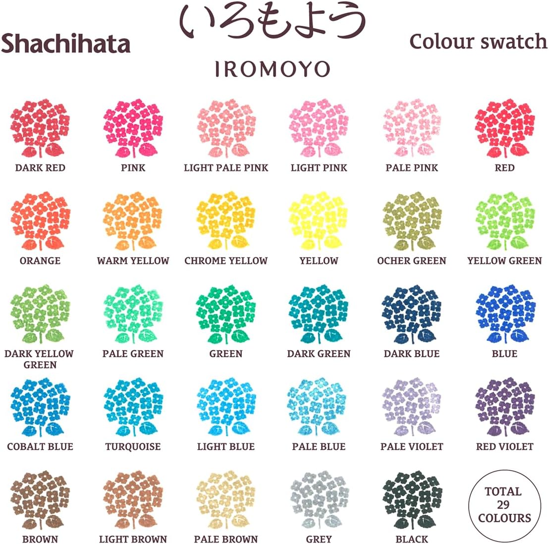 IROMOYO WARABE Stamp PAD, Small Traditional Japanese Ink Colour, Oil-Based Ink pad - Light Pink