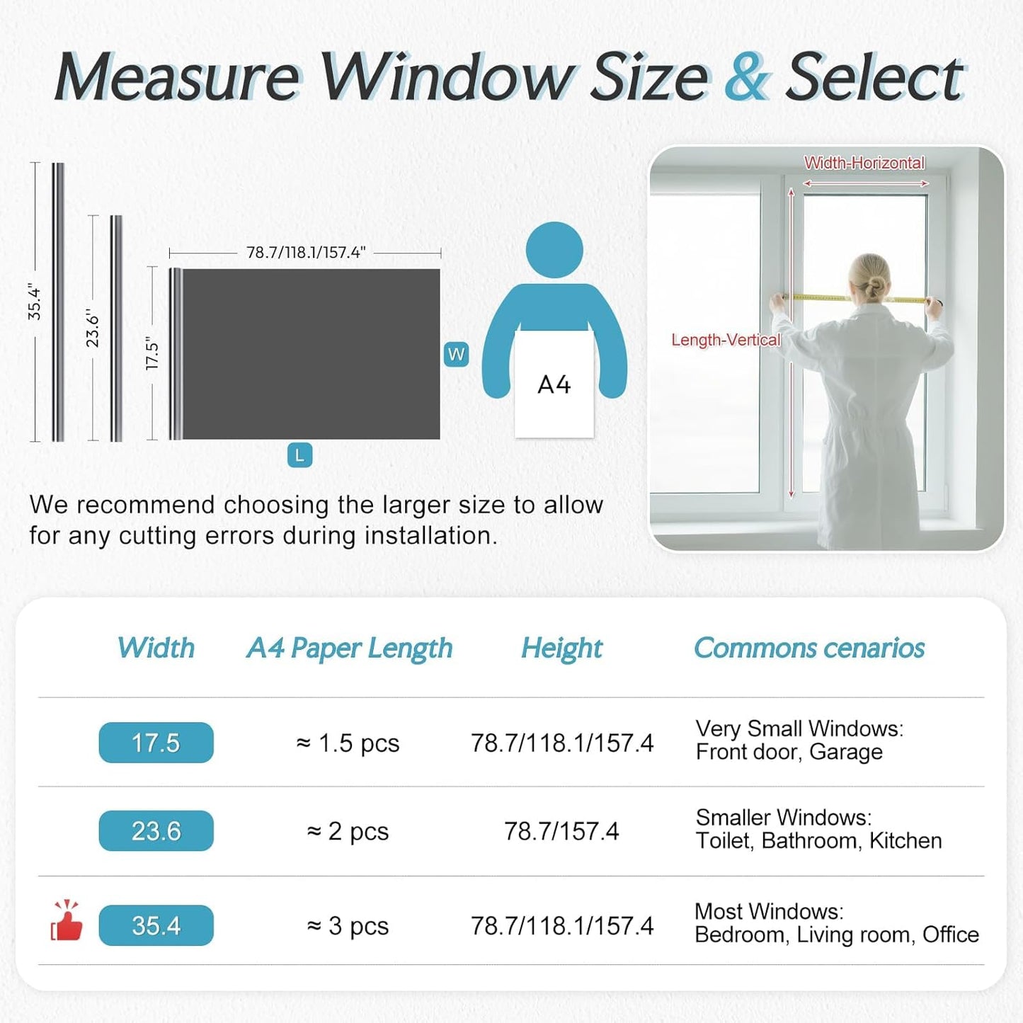 DOWELL One Way Window Privacy Film with 3 Tools Window Tint for Home Sun Blocking Heat Control Anti UV Reflective Mirror Covering See Out Not in for House and Office Black Silver 23.6" X 78.7"