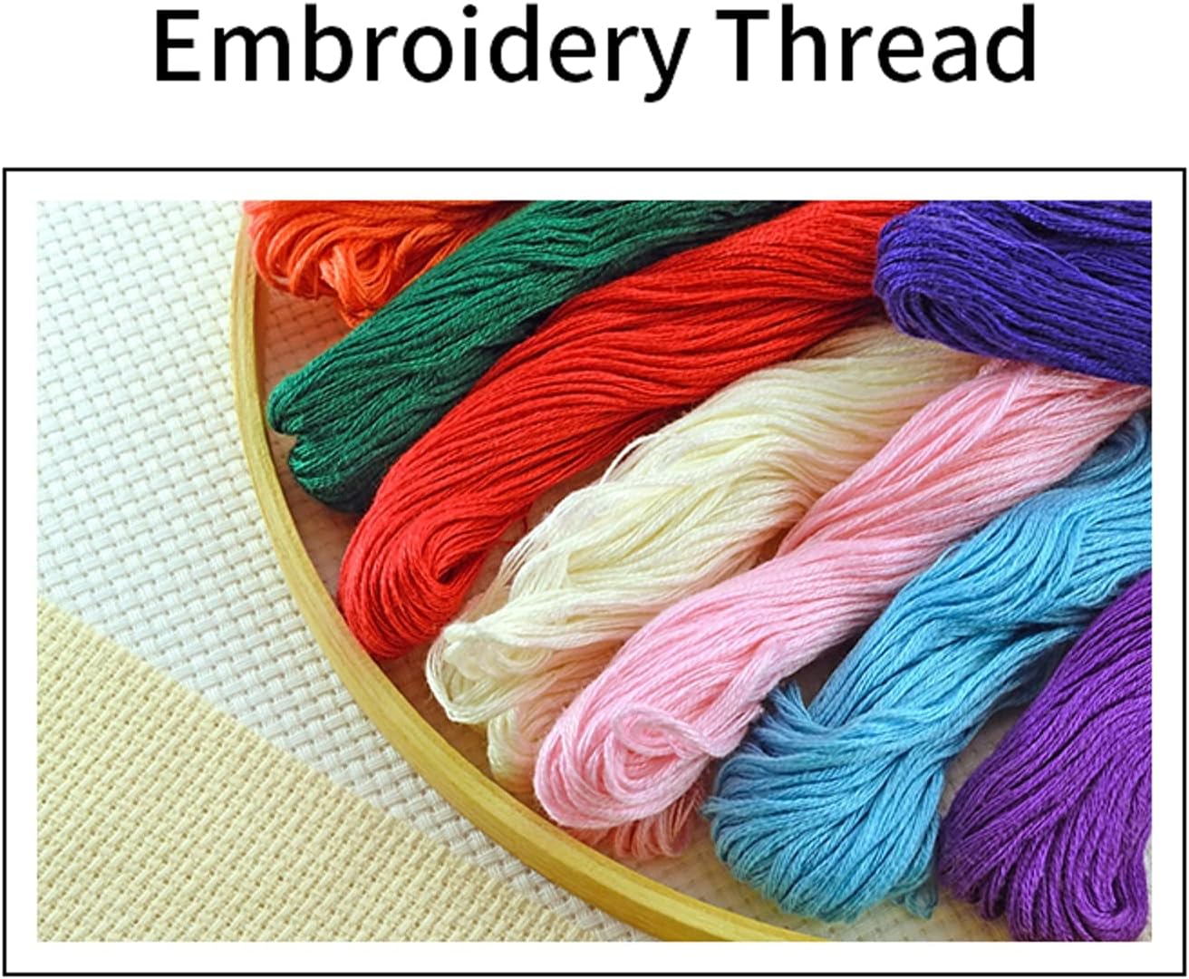 Joyhoor Cross Stitch Kits for Beginners Stamped Cross-Stitch Supplies Needlework preprint Embroidery Kits for Adults DIY Needlepoint Kits Embroidery Patterns 11CT-Rural hot air Balloon 16x20 inchs