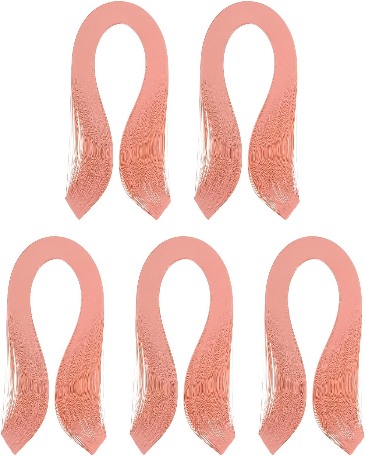 PATIKIL 600pcs Quilling Strips Paper 1/8"(3mm) 39cm Origami Paper Quilling Strip for Art DIY Hand Craft Christmas, Coral Pink