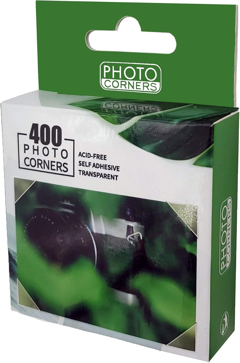 Photo Corners 3 Pack 1200 Pcs Clear Self-Adhesive Picture Mounting Corner Stickers for DIY Scrapbook, Album, Journal, 400 Pcs/Pack, 3 Pack.