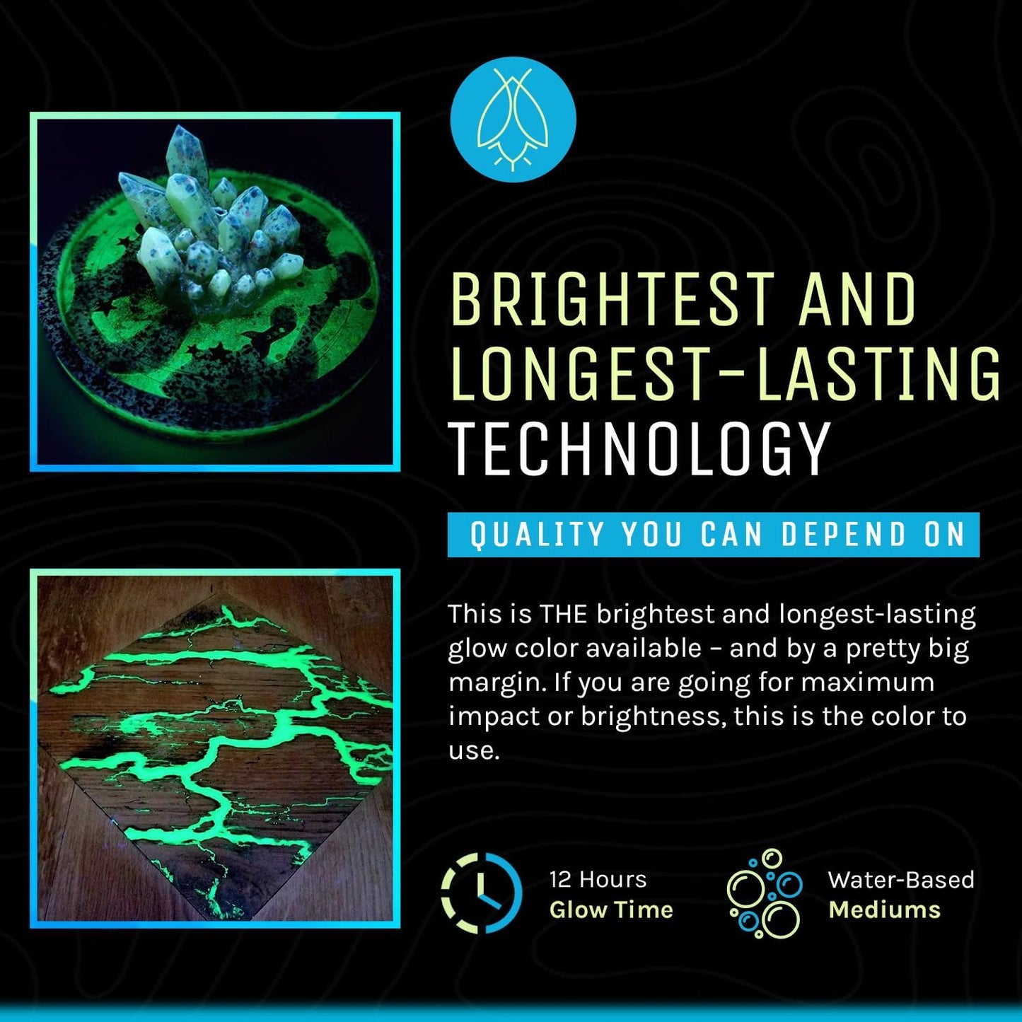 Glow in The Dark Pigment Powder - Neutral and Fluorescent Color for Art Painting, Fine Art, Nail Art Paint, and DIY Crafts - Long Lasting 10+ Color Options - Neutral Orange - (8 Ounce)