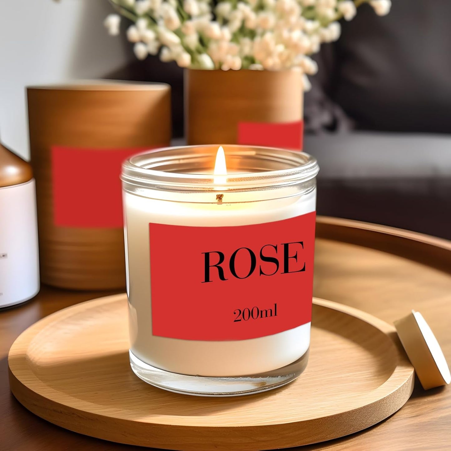 STARLIBOO 3x2 inch Color Direct Thermal Label Stickers for Shipping, Barcode, Address, Compatible with Rollo Label Printer & Zebra Desktop Printers (Red)