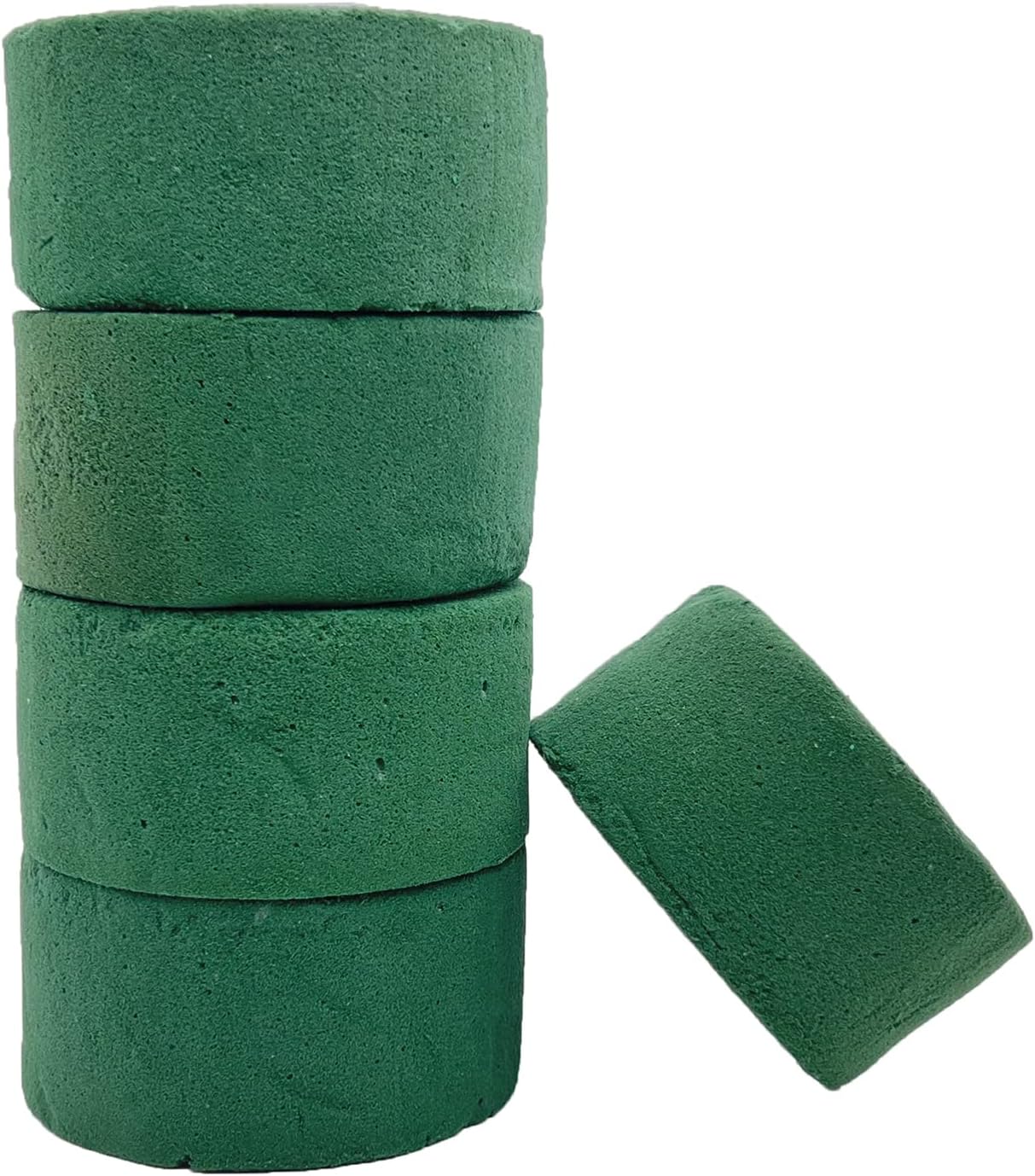 5 Pcs Floral Foam, MYYZMY 3 Inch Dry Wet Floral Foam Bricks Round for Artificial Flowers