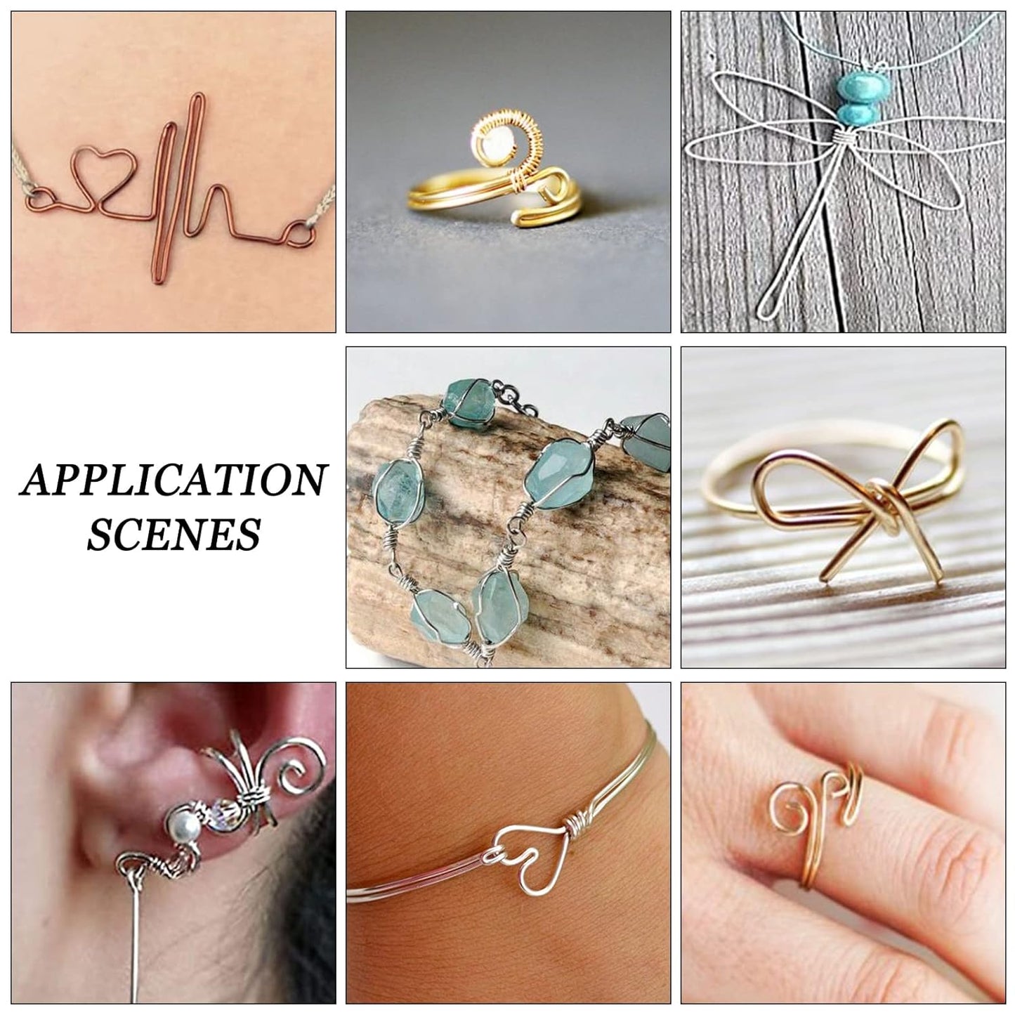 BENECREAT 18 Gauge Jewelry Craft Aluminum Wire 492 Feet Bendable Metal Sculpting Wire for Craft Floral Model Skeleton Making (Blue, 1mm)