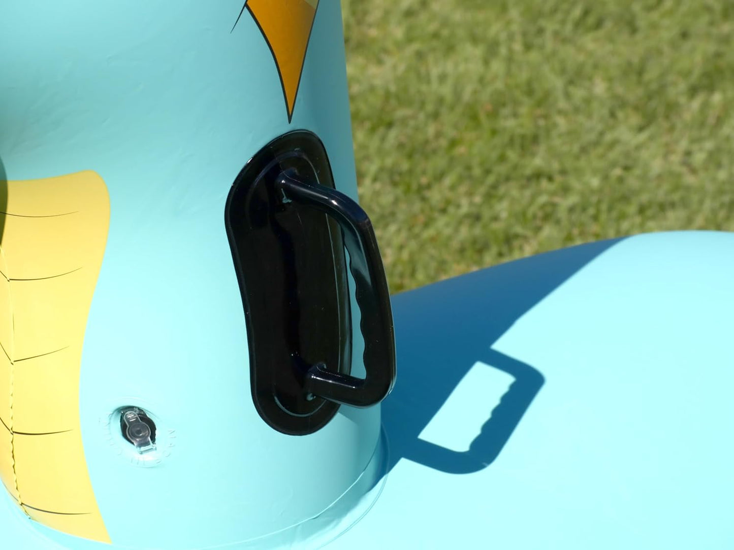 Hearthsong Hop N Go Inflatable Blue Dragon Bouncy Riding, Hopping Toys for Kids Ages 5+ - Ride On Bouncer Animal Hopper Jumping Toys for Outdoor Games (2 Pack)