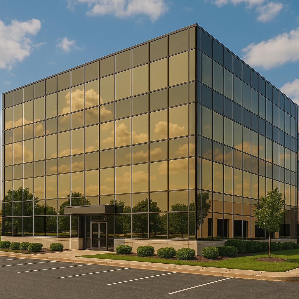 Rockrose Professional Window Tint for Home – One Way Privacy Window Film for Home Offices Heat Blocker Reflective Adhesive Mirror Tint with 99% UV Block – Gold-Silver 24in x 25FT