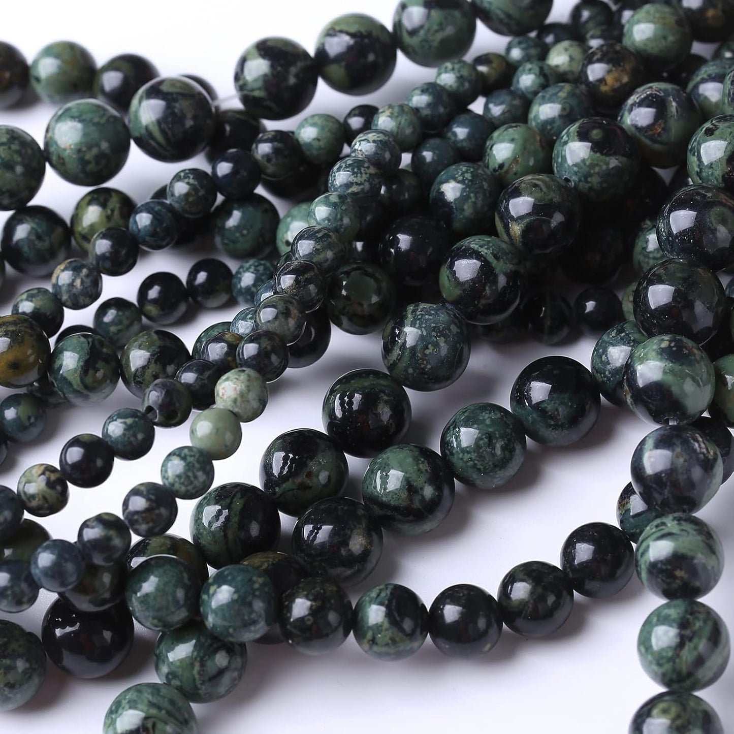 60PCS 6MM Blue Jasper Beads Stone Beads Energy Healing Beads for DIY Jewelry Bracelet Necklace Making for Jewelry Making15Inch