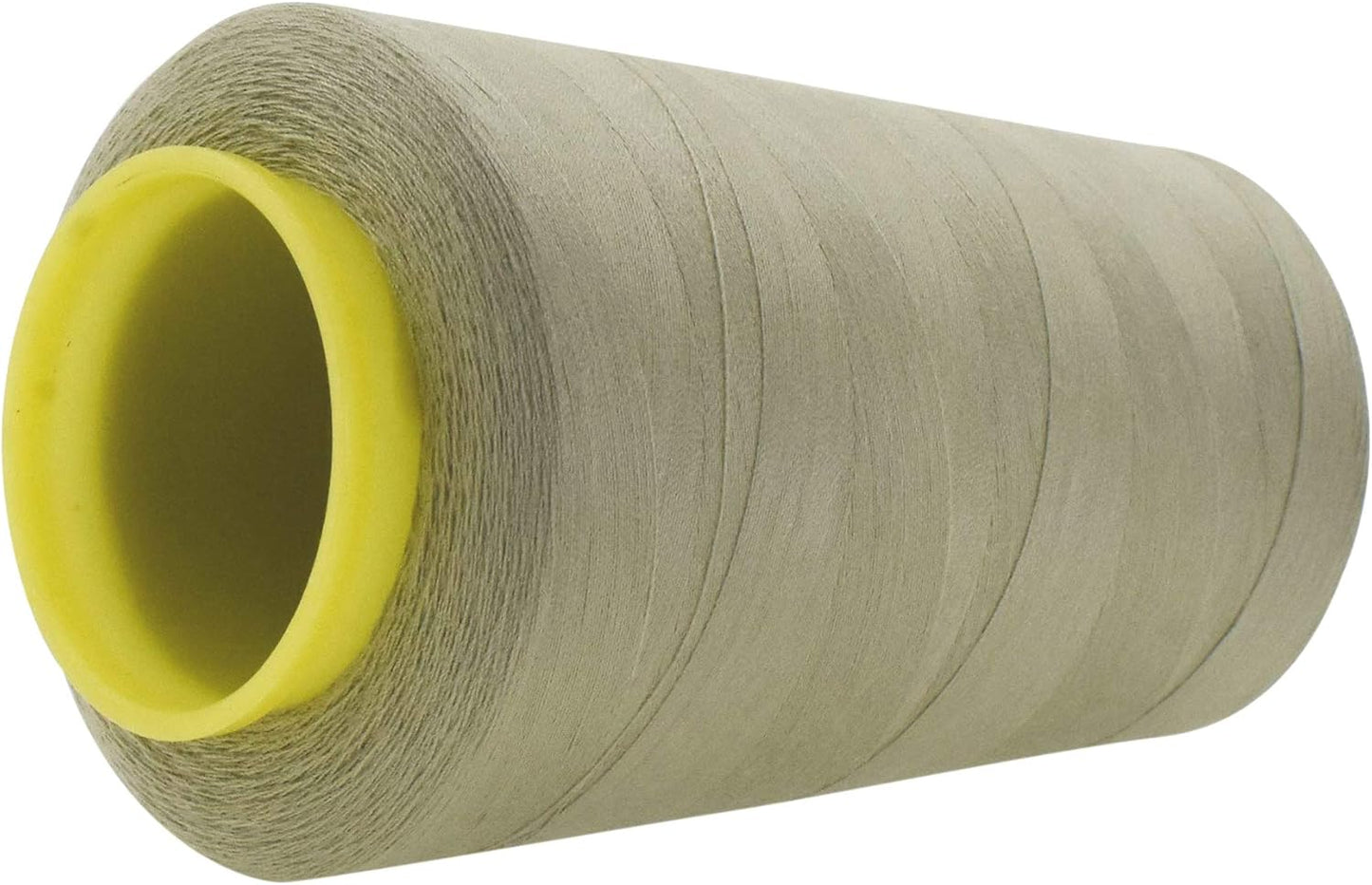 Mandala Crafts 4 Pack of Serger Threads Cones Spools - 40S/2 24000 Yards Polyester Beige Threads for Sergers Machine and Overlock Quilting Sewing Machine