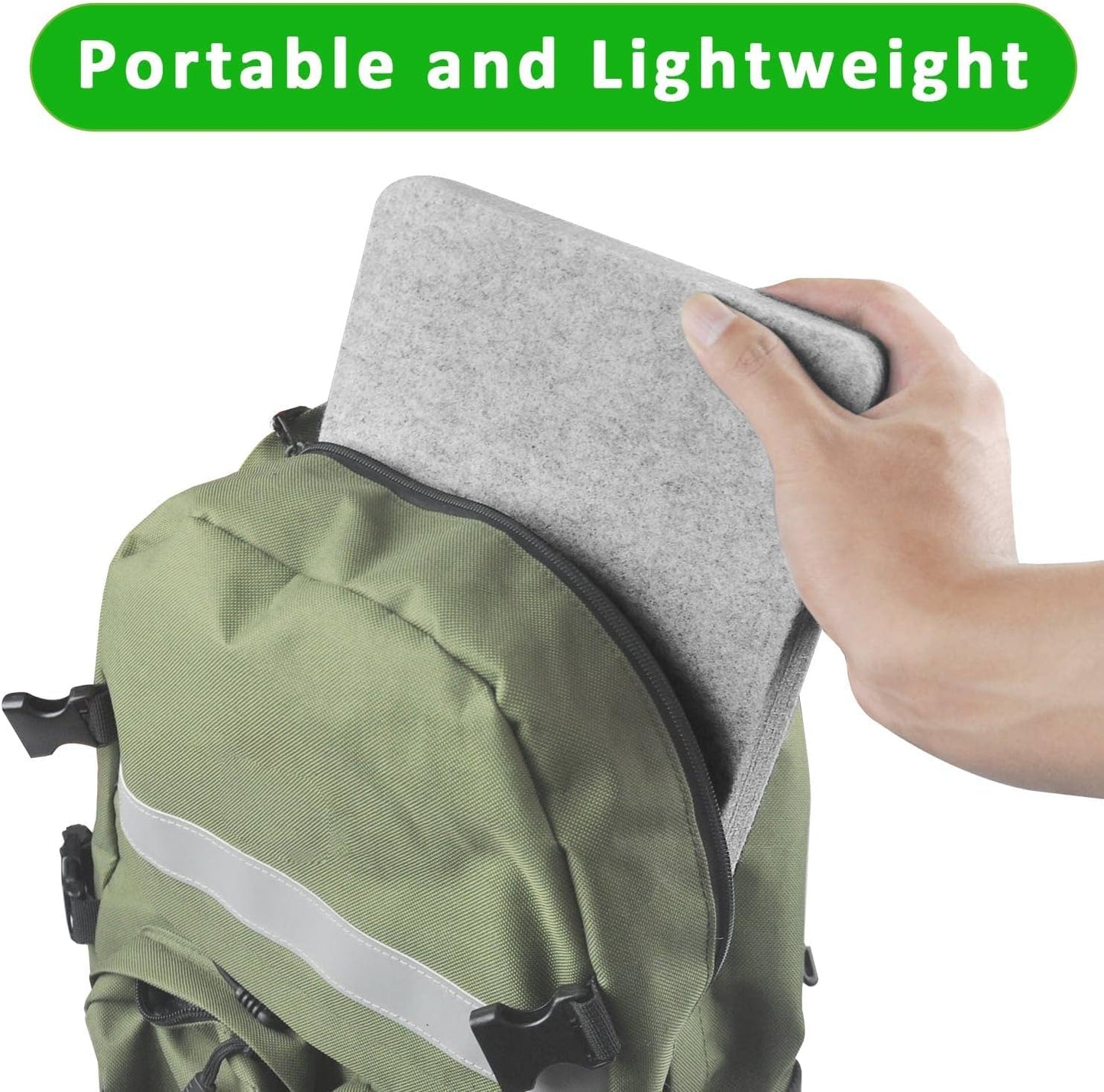 YCWEI YCWEI Needle Felting Pad,100% Natural Wool Needled Felting Mat, 5 x 6 x 1 inch Eco-Friendly Felting Block, Thick and Firm Needle Felting Base