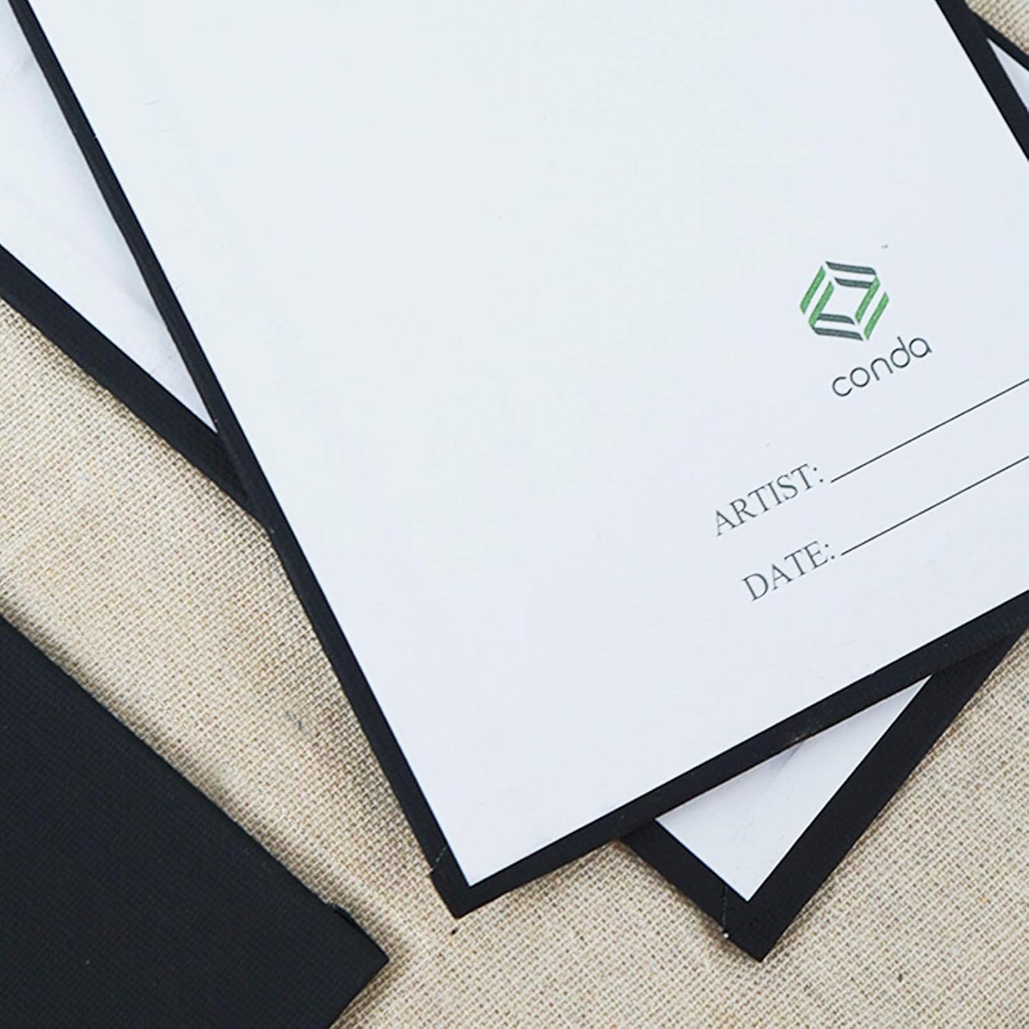 CONDA Black Canvases for Painting 11x14 inch, Pack of 14,100% Cotton Acid-Free, Canvas Panels, 8 oz Gesso-Primed, Art Boards for Oil & Acrylic Painting