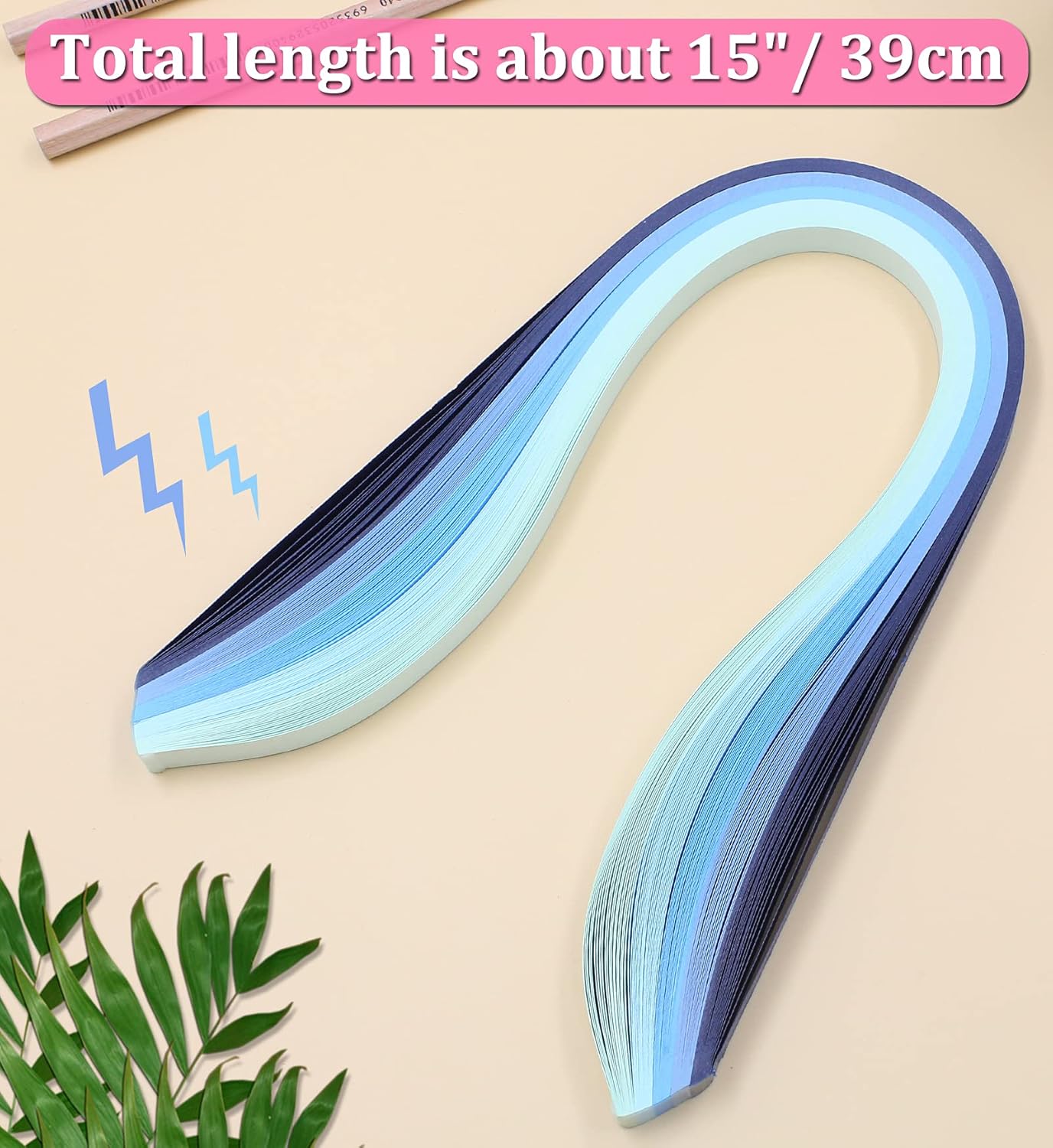 Zorfeter 9 Sets Multi-Color Quilling Paper Strips Kits 900 Strips 42 Colors, 10mm Width, 15" Length