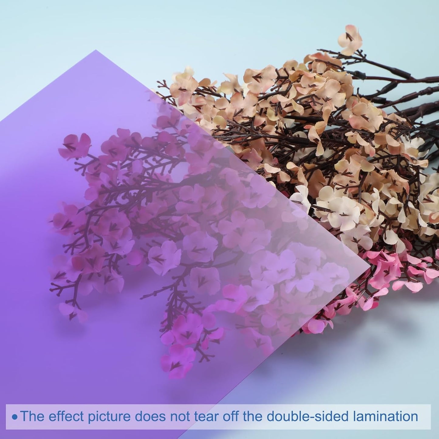 uxcell 4Pcs A4 Gel Light Lighting Filter Overlay Transparent Color Correction Plastic Vinyl PVC Sheets Photography Television Purple,0.2mm