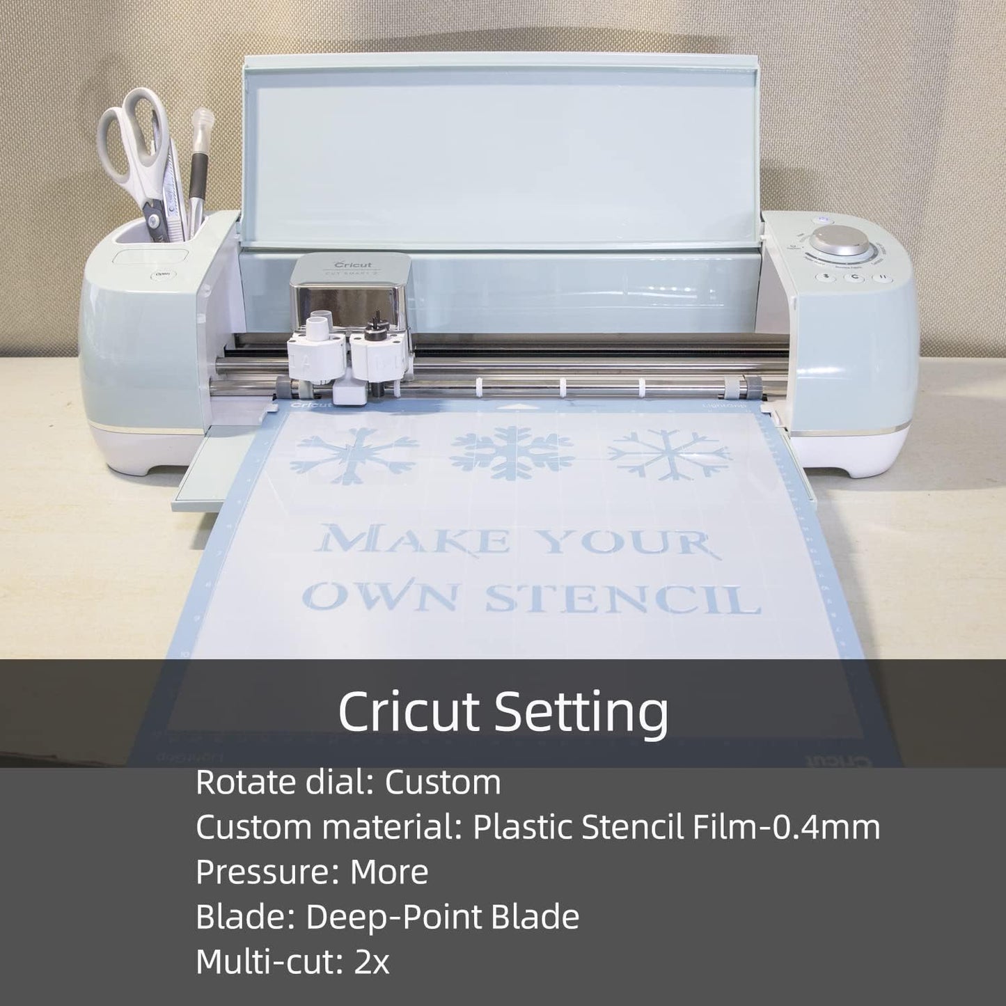 7.5mil Blank Mylar Sheets(10 Pack),12X12 inch Milky Translucent PET Blank Stencils Sheets,Template Material for Cutting Machine, Make Airbrush Stencils, Food-Safe Craft Plastic Sheets