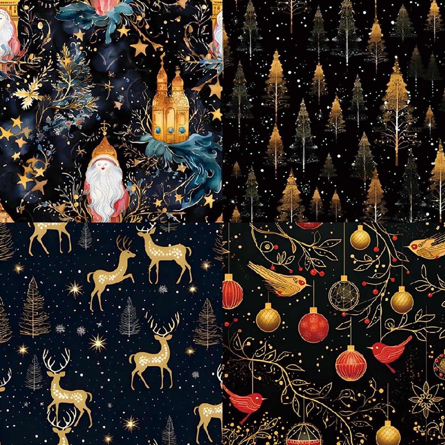 YASMEN 6"x6" Scrapbook Paper Pad - 24 Sheets of Patterned Cardstock for Card Making, Scrapbooking, Junk Journal, DIY Gift Cards - Single-Sided Decopodge Decorative Craft Paper