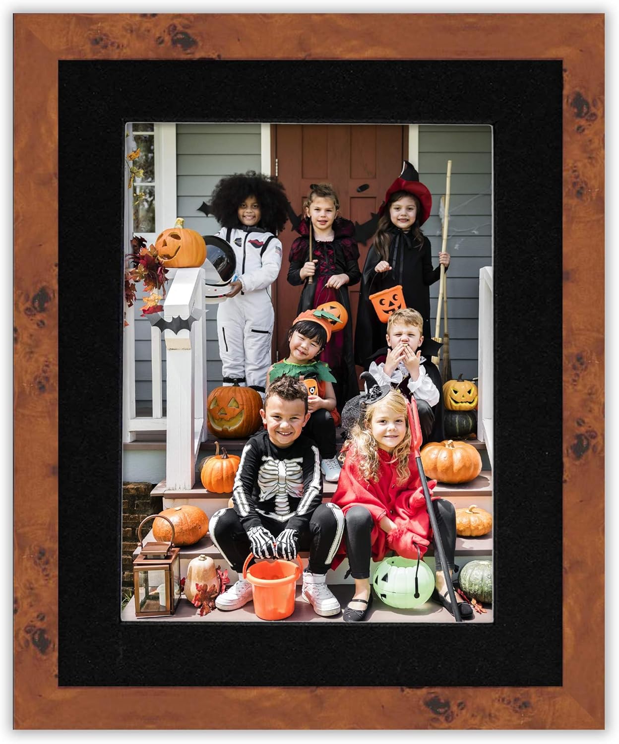 Pack of TEN 11x14 Mats Bevel Cut for 8.5x11 Photos - Acid Free Black with Black Core Precut Matboards For Pictures, Photos, Framing - 4-ply Thickness