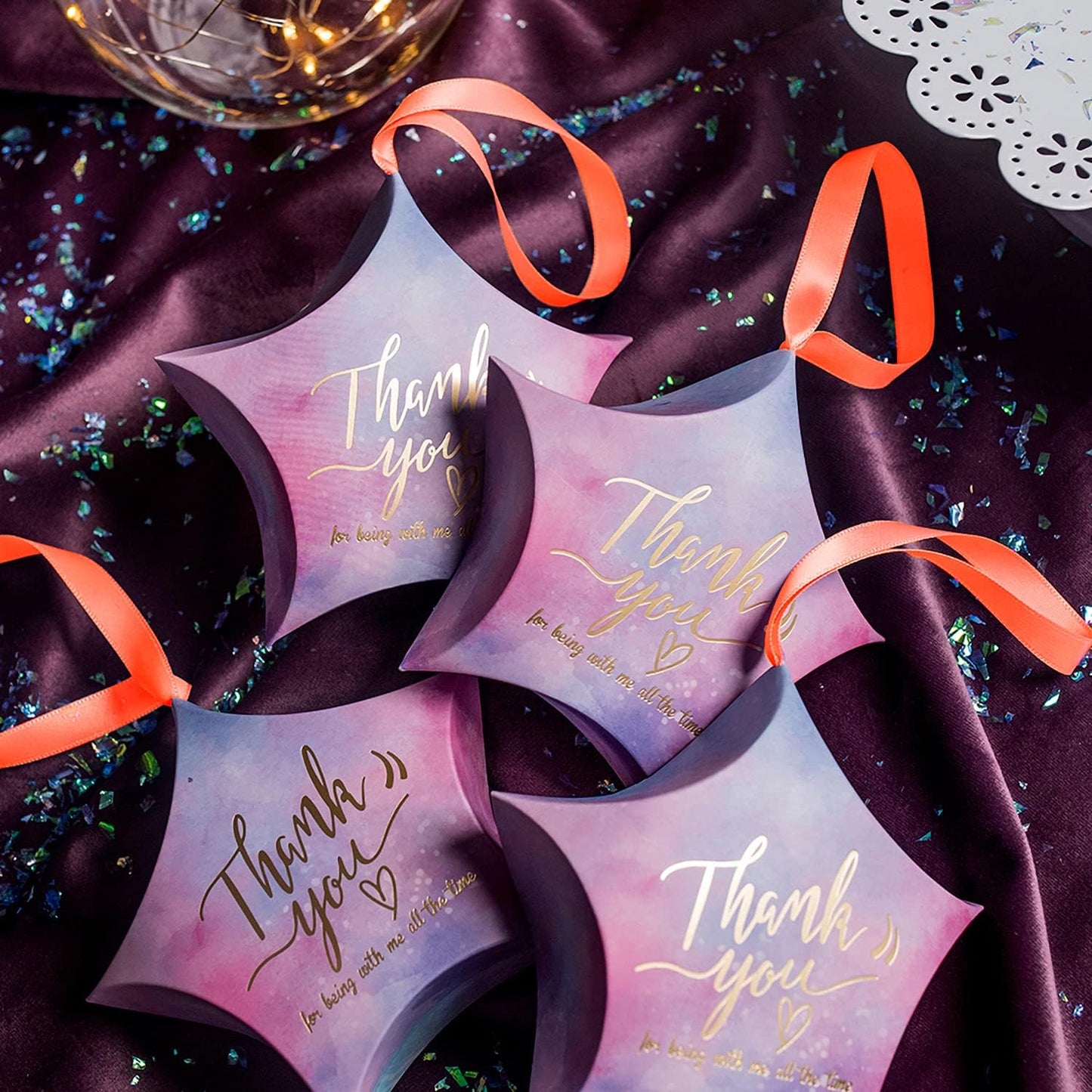 Humphrey's Craft 1/4 Inch Neon Orange Double Faced Satin Ribbon - 50 Yards Variety of Color for Crafts Gift Wrapping DIY Bows Bouquet Decoration Sewing Christmas Tree Wedding and Invitation Card.