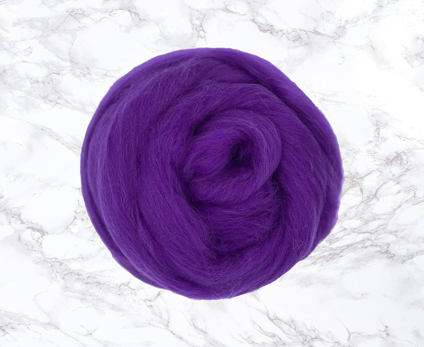 Revolution Fibers Merino Wool Combed Top | 1 lb Premium Wool Roving | 22 Micron, Best Merino Wool for Spinning, Tapestry, Needle Felting, Big Yarn Roving and Wall Hangings (Violet)