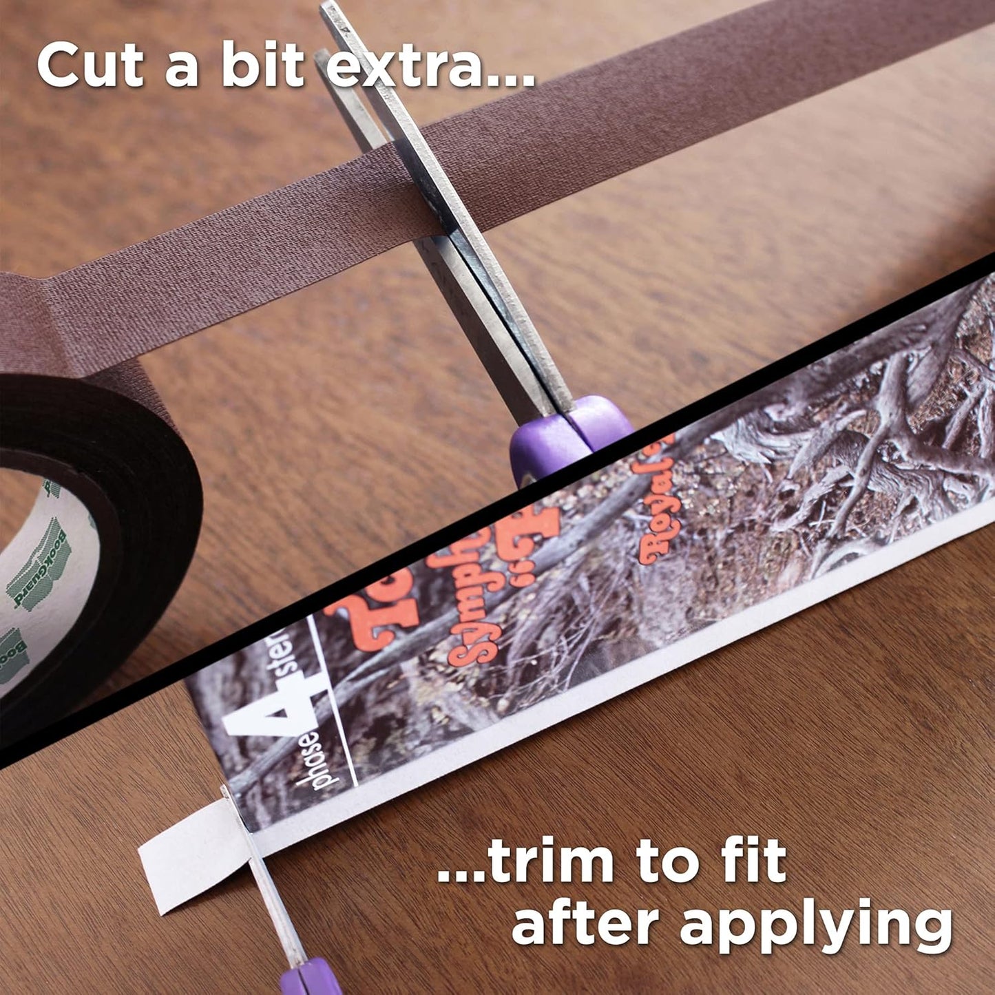 BookGuard 1 inch Premium Bookbinding Repair Cloth Tape, 15 Yards per Roll, Brown