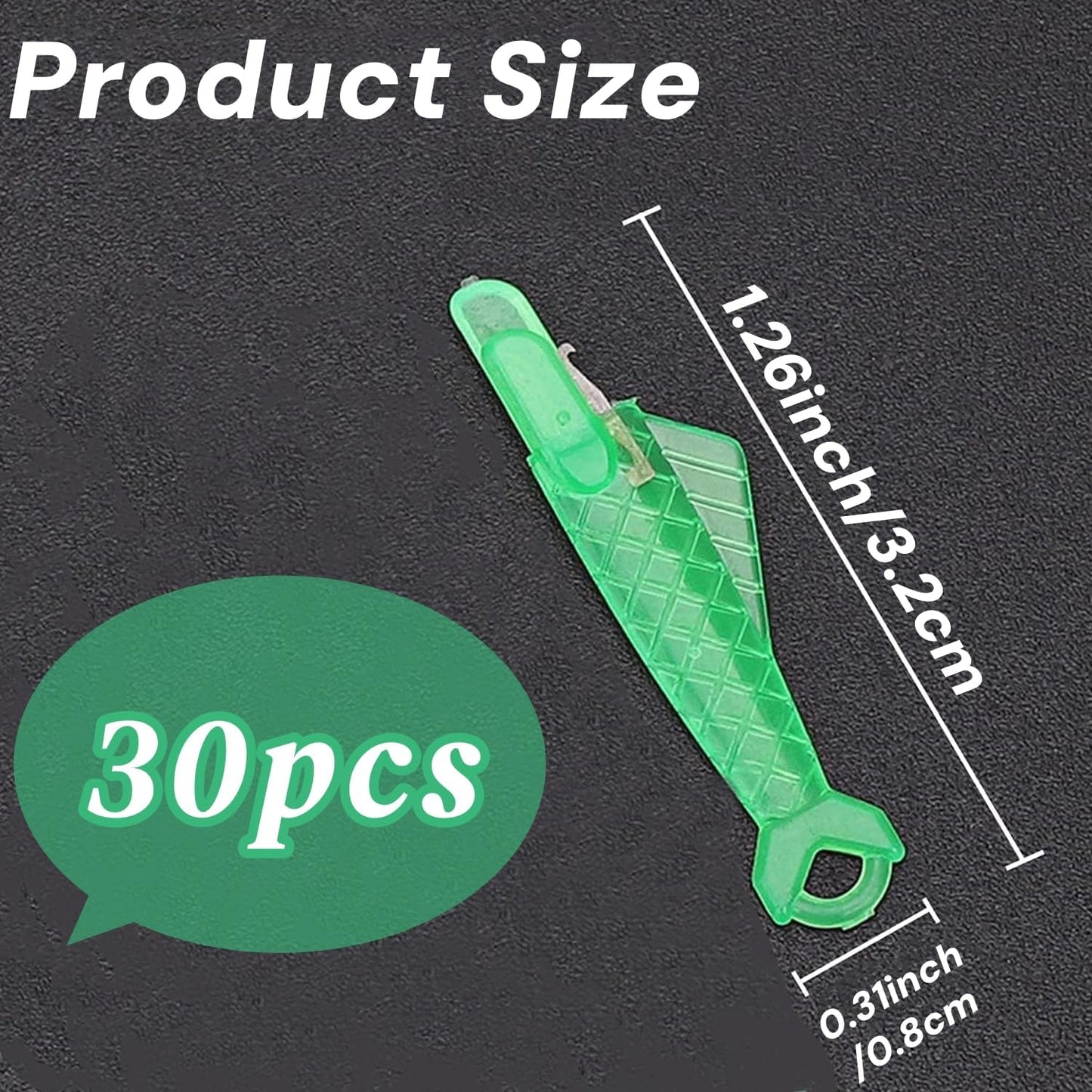 Fish Mouth Needle Threader for Sewing Machine, Quick Sewing Needle Threader Tool, Fish Type Sewing Machine Needle Threader, Sewing Threaders for DIY and Sewing Machine (Green)