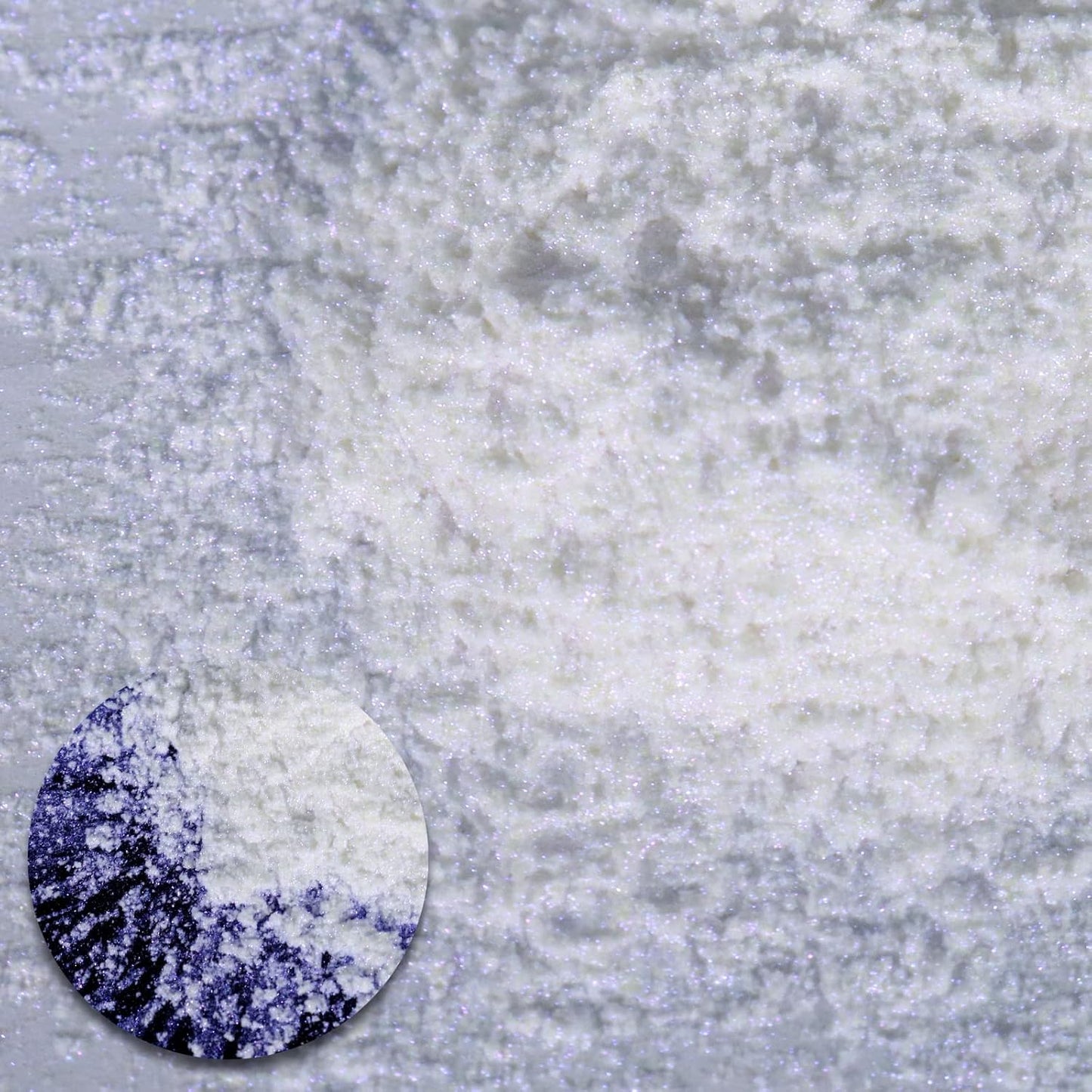 Ceya Interference Mica Powder, 1.8oz/ 50g Ghost Sapphire Chrome Nail Powder, Cosmetic Grade Pearlescent Effect Color Shift Pigment for Epoxy Resin, Makeup Shimmer, Nail Polish, Soap Candle Making