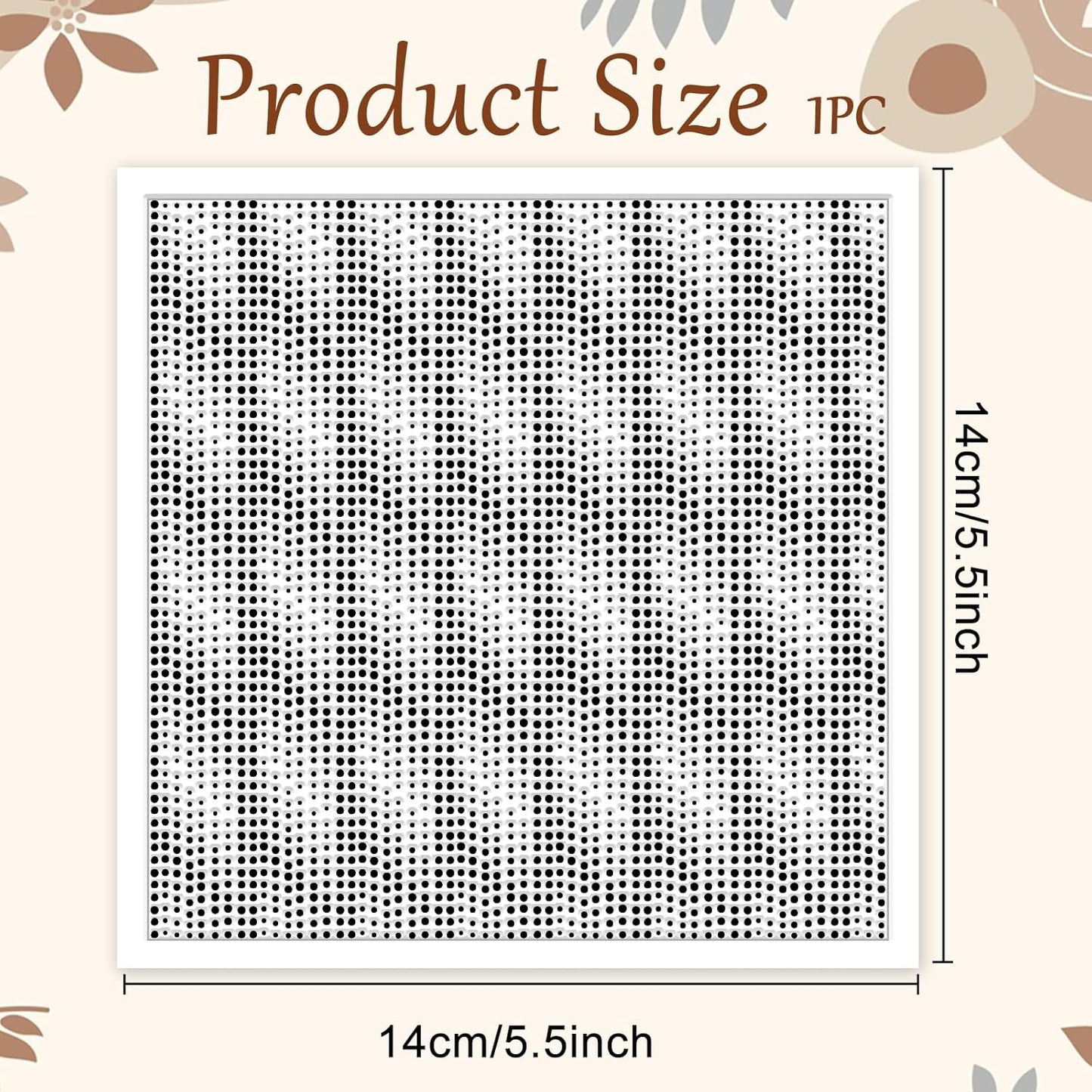 CHGCRAFT Polka Dot Texture Polymer Clay Texture Sheets Geometric Texture Silicone Texture Stamp Clay Texture Mat Modeling Pattern Pad for Jewelry and Clay Earrings Tools, 5.5x5.5 inch