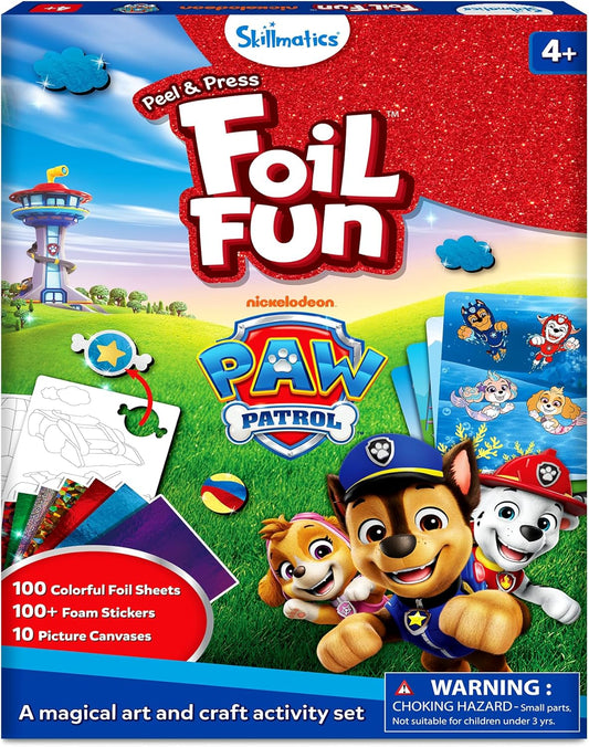 Skillmatics Foil Fun - PAW Patrol, Mess-Free Art & Craft Kits for Kids, DIY Creative Activity, Travel Toys, Christmas Gifts for Fans of Chase, Marshall, Skye, Girls, Boys, Ages 4, 5, 6, 7, 8 and Up