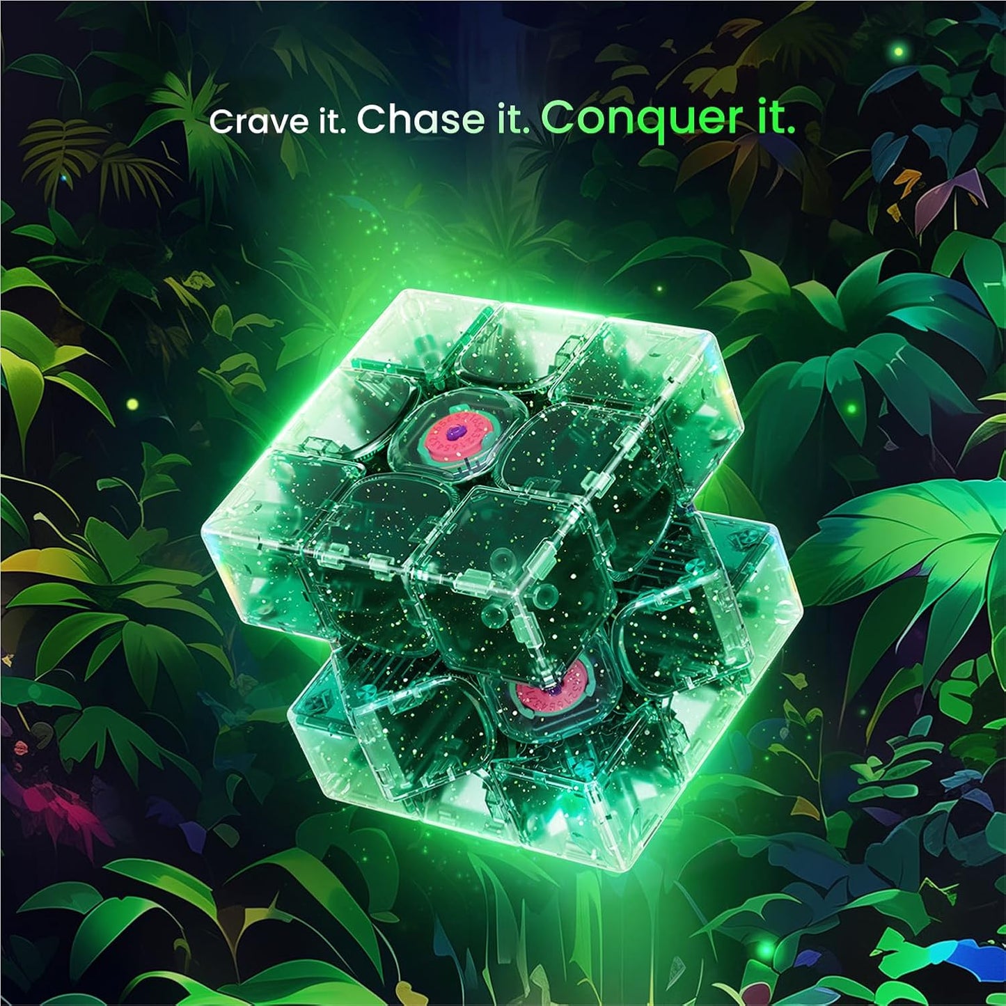 GAN 15 Maglev EmeraldoX Summer Limited Edition, Speed Cube 3x3 Magnetic Speedcube Ultra-Lightweight (Under 60g) Brain Teasers Puzzle Fidget Toy for Kids Adults, Latest Flagship