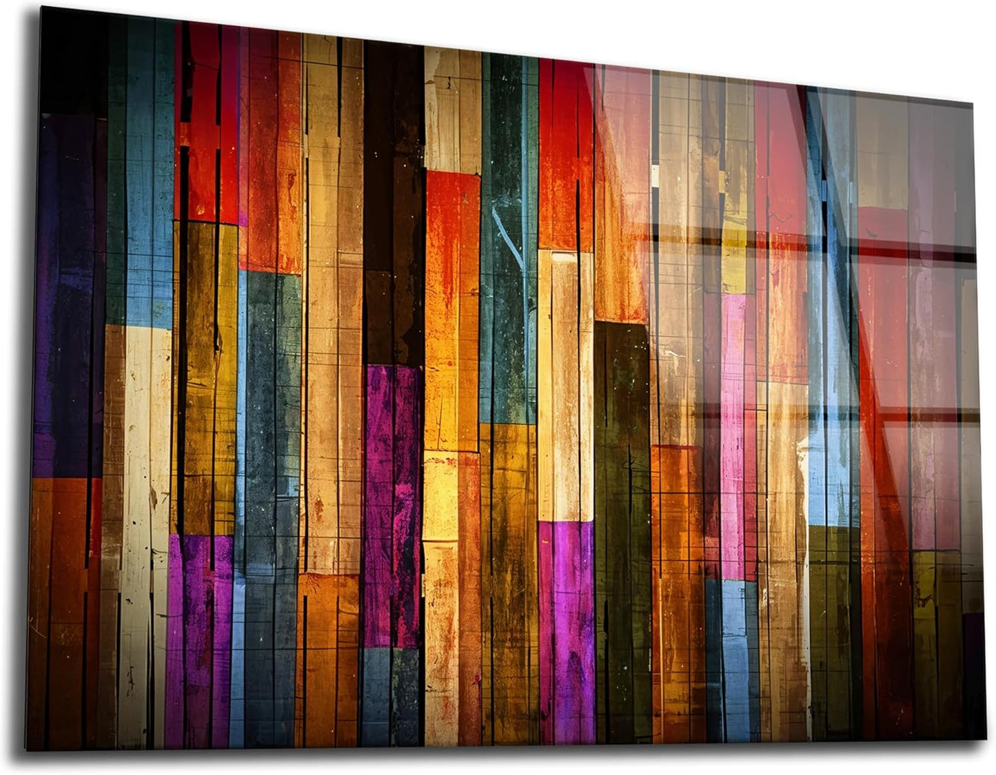 SpiritualHands Painted Wood Glass Printing Wall Art, Glass Wall Art, Home Decoration, Interior Design Ideas, Wall Hangings, Tempered Glass Wall Art