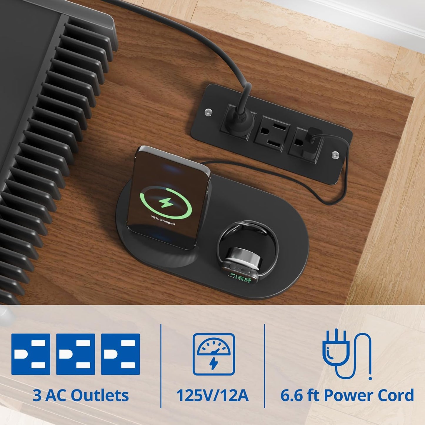 Cozy Castle Large Record Player Stand, Vinyl Storage Cabinet Mid Century Modern Turntable Stand Media Console Table Open Shelf Cube CD Album Holder Organizer for Living Room, Office, Brown