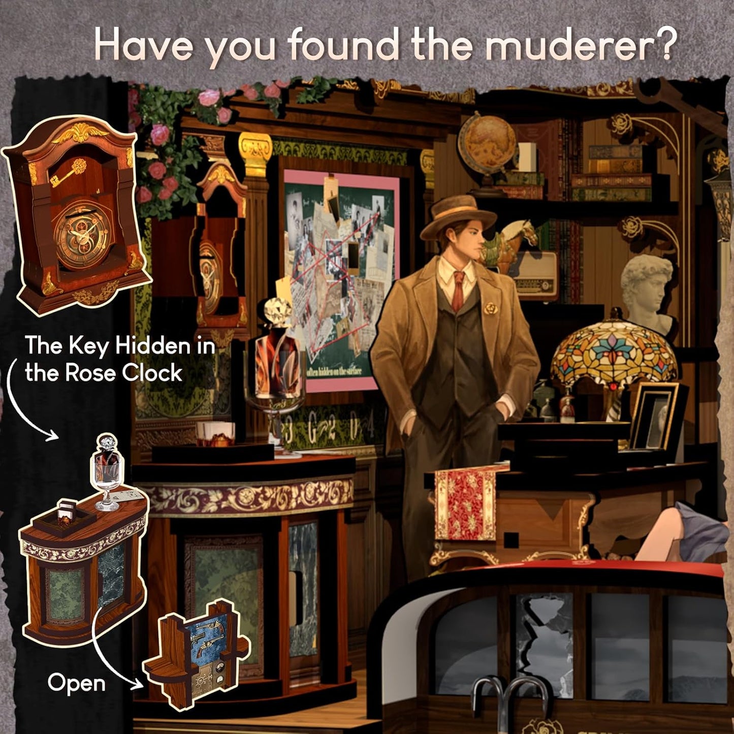 CUTEBEE Book Nook Kit, DIY Booknook Miniature House Tiny House 3D Wooden Puzzle Dollhouse Kit for Adults and Teens, Bookshelf Insert Decor, DIY Craft Gift Model Build